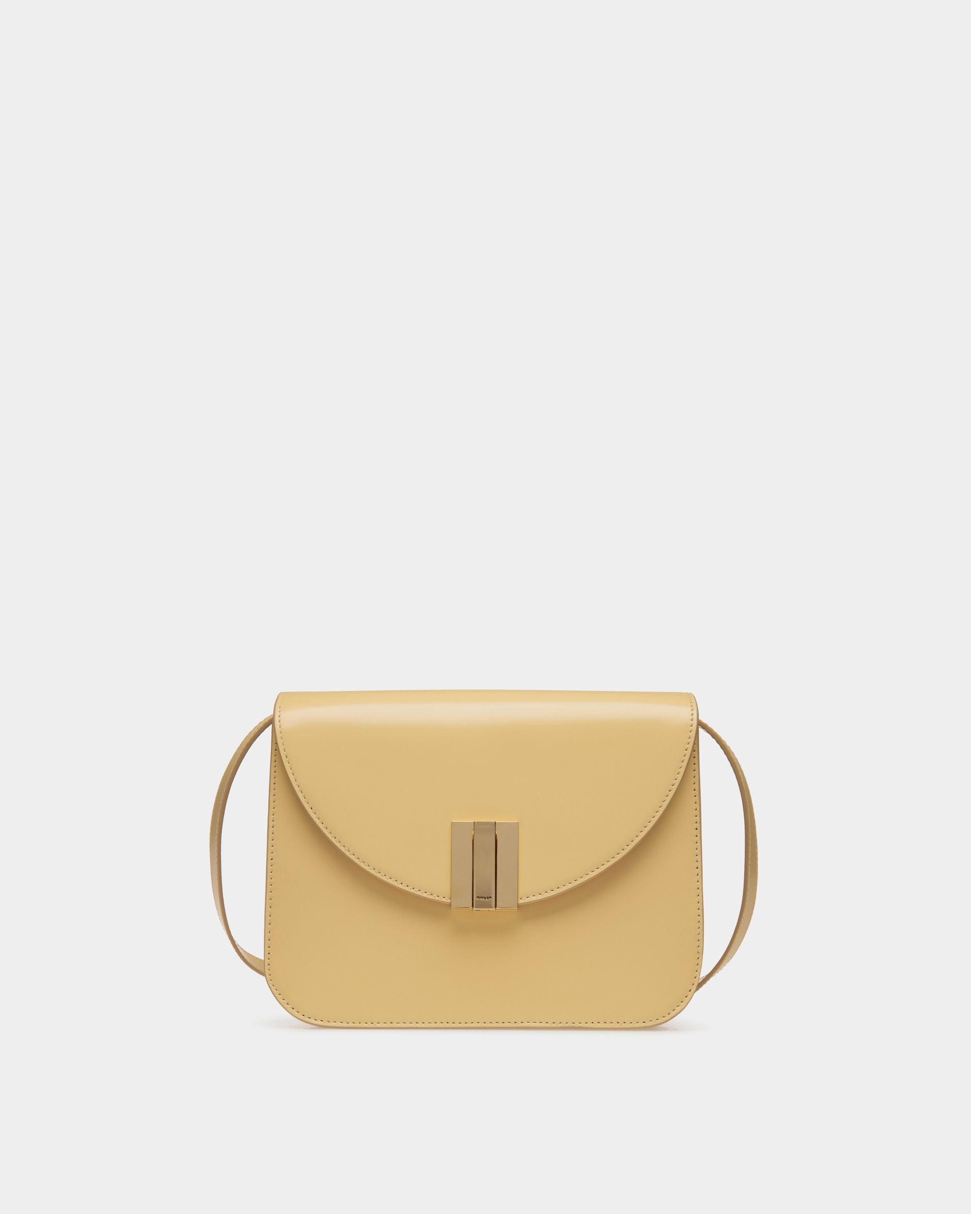 Bally Global - Ollam Crossbody Bag in Cream Brushed Leather - Beige