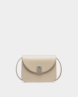 Ollam Crossbody Bag in White Leather