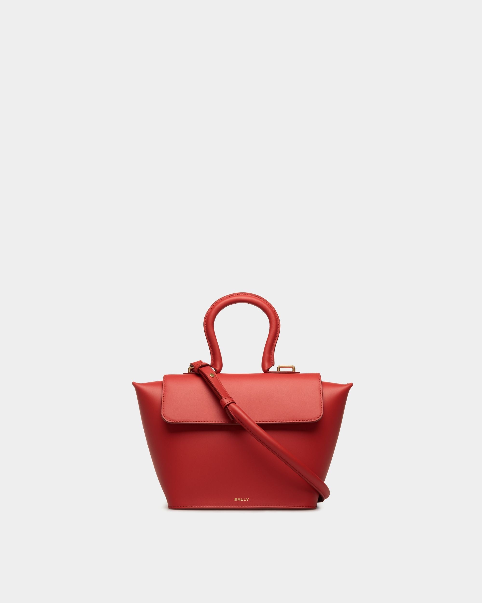 Bally Global - Belle Top Handle Bag in Candy Red Leather - Red