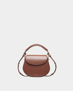 Lune Crossbody Bag In Brown Leather
