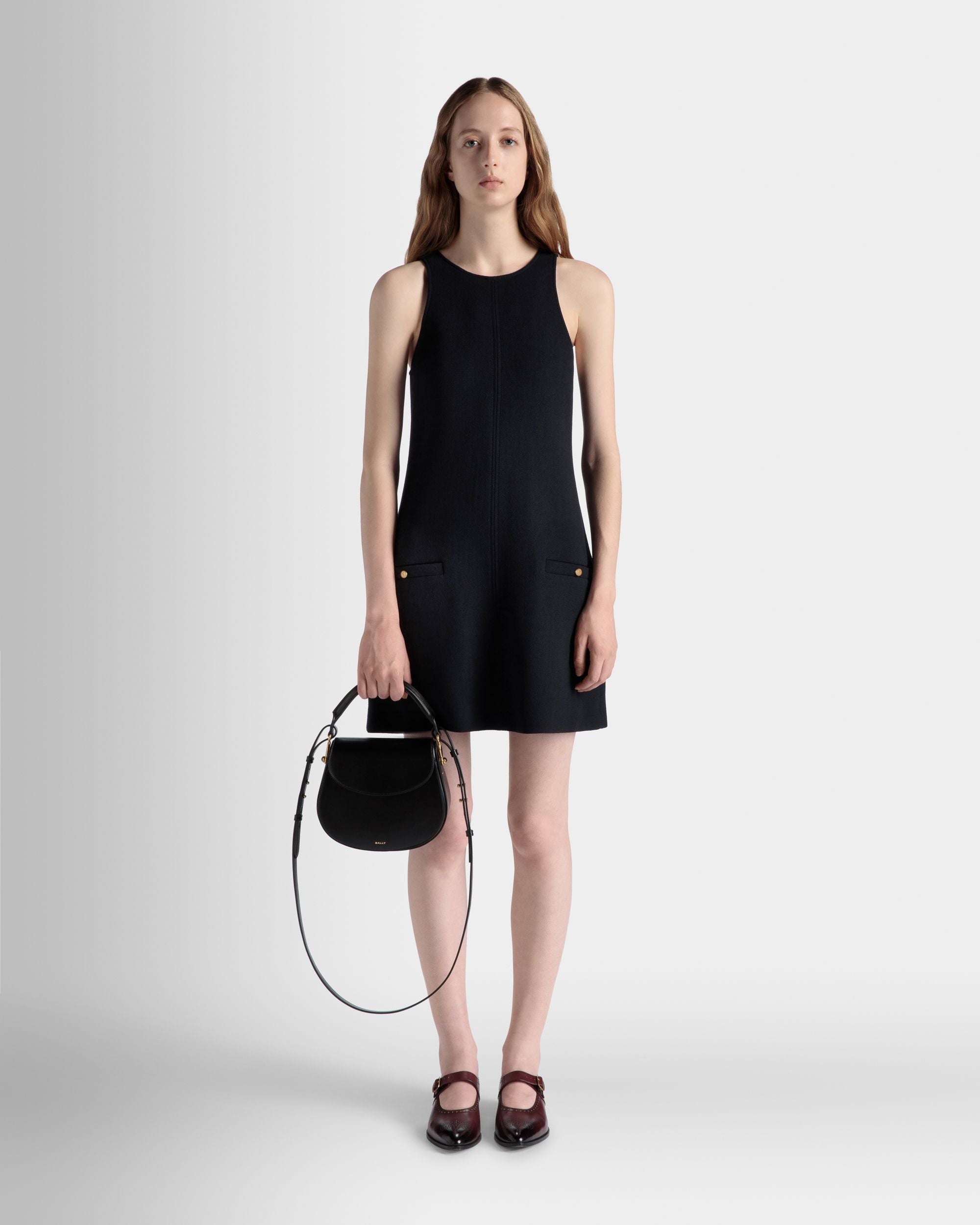 Bally Global - Lune Crossbody Bag In Black Leather - Black