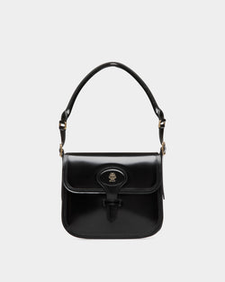 Beckett Crossbody Bag in Black Brushed Leather