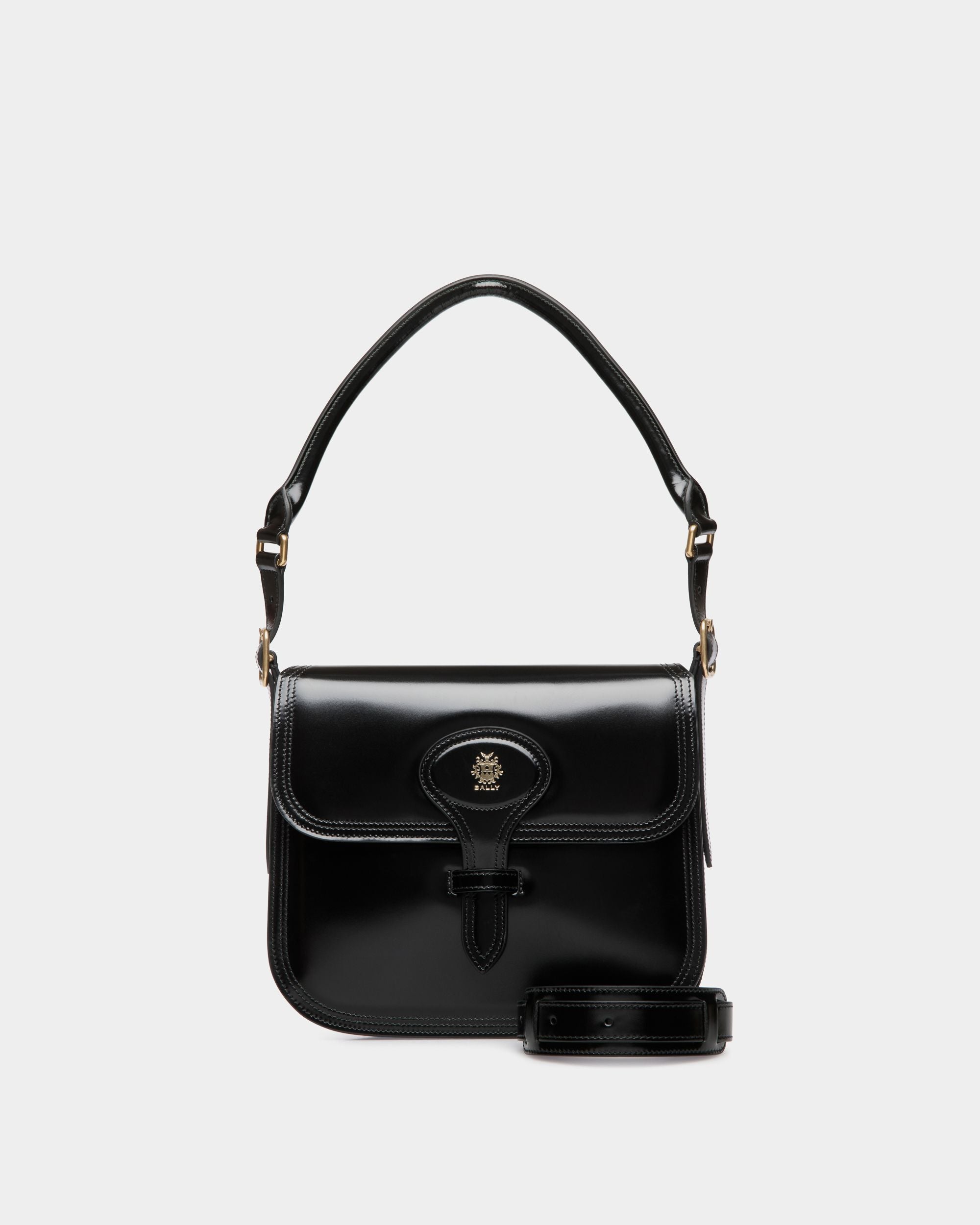 Bally Global - Beckett Crossbody Bag in Black Brushed Leather - Black