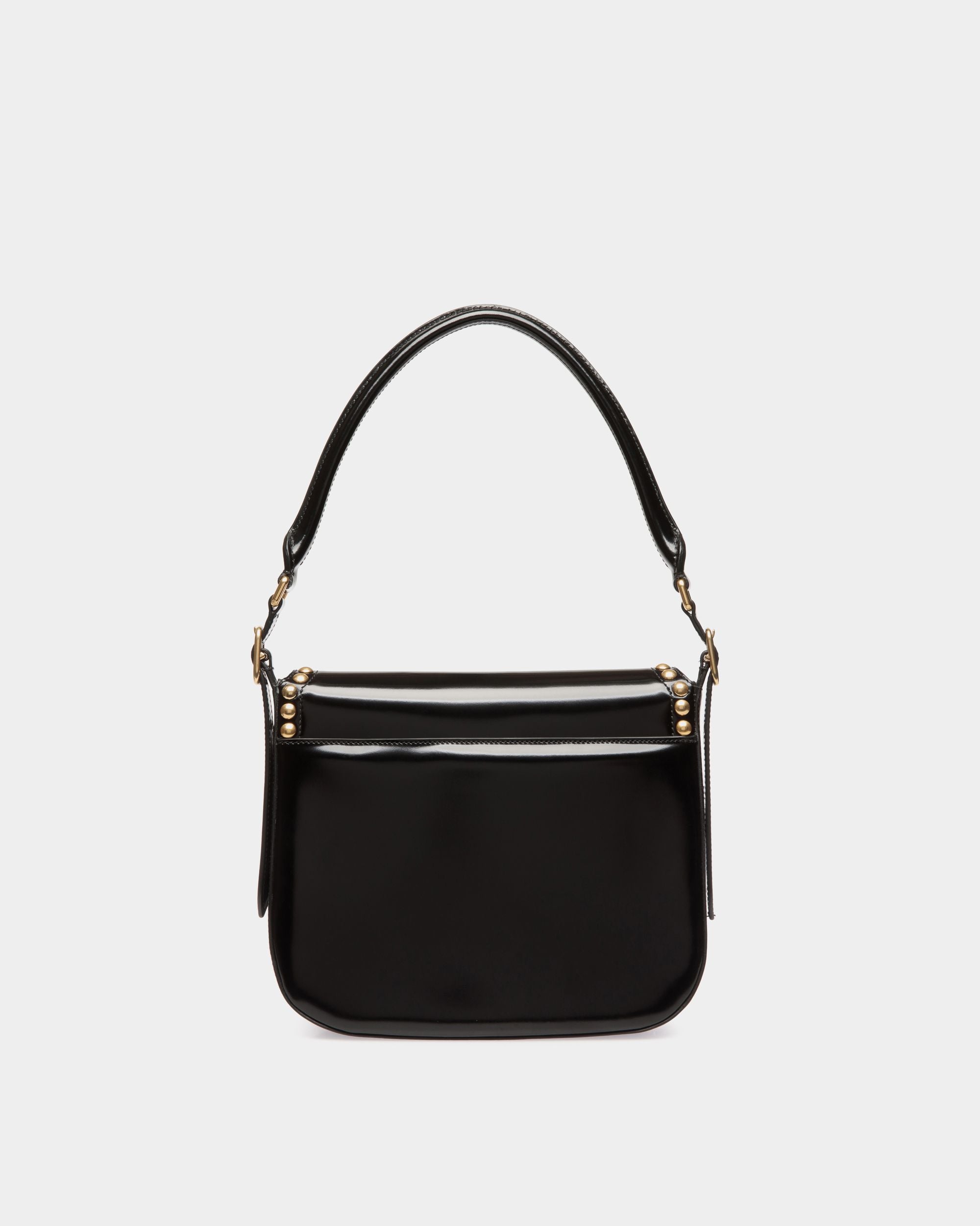 Bally Global - Beckett Crossbody Bag in Black Leather With Studs - Black