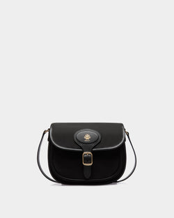 B-Light Small Crossbody Bag in Black Nylon and Leather