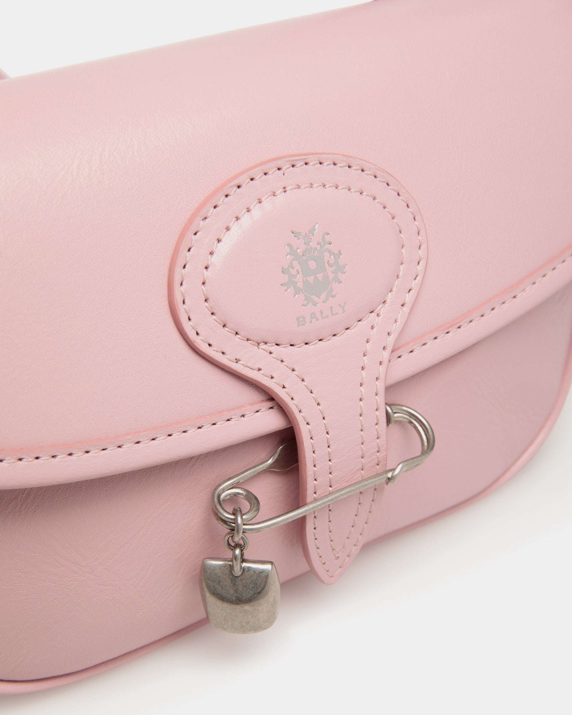 Bally Global - Beckett Minibag in Pink Leather With a Bally Pin - Pink