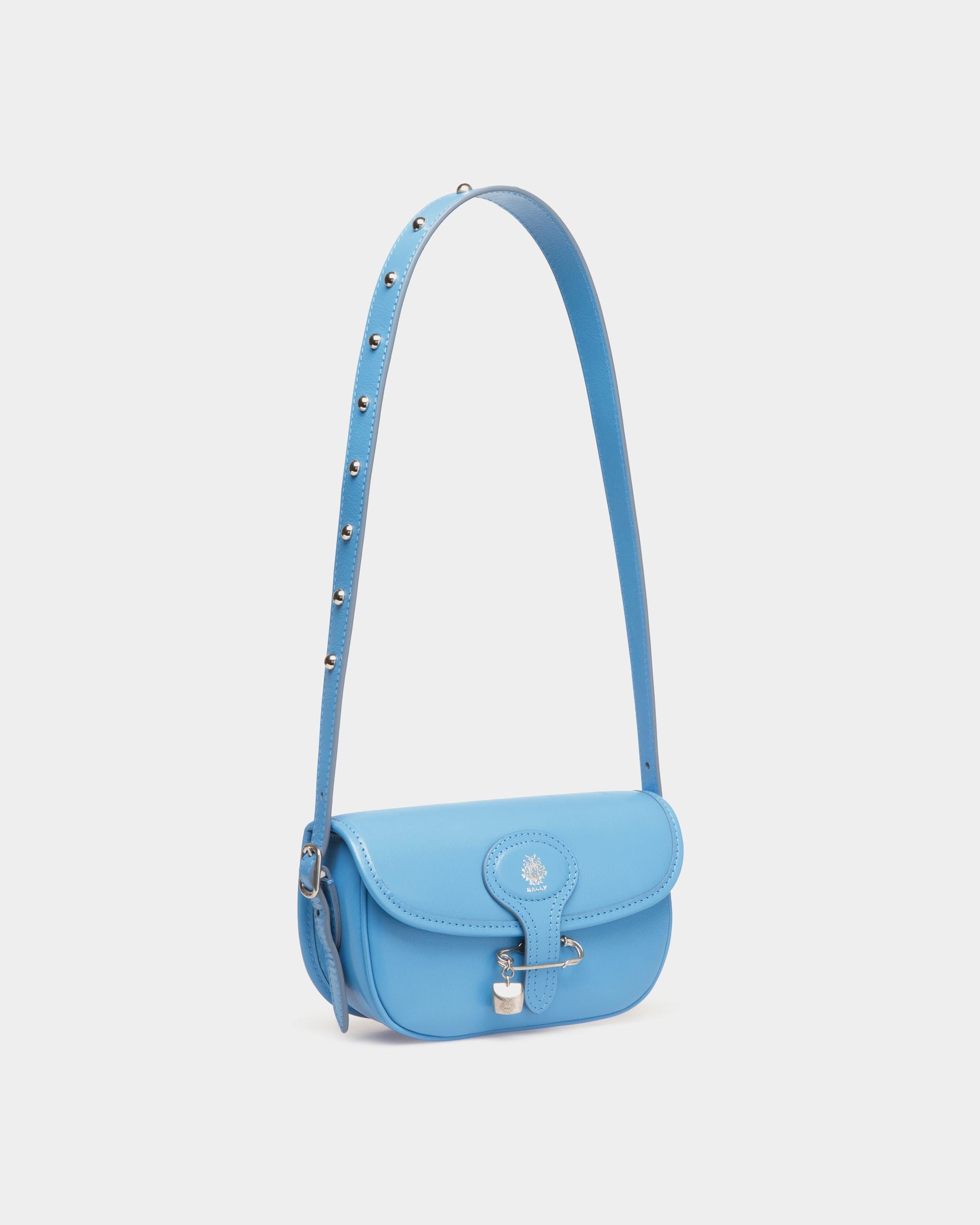 Bally Global - Beckett Minibag in Blue Leather With a Bally Pin - Blue