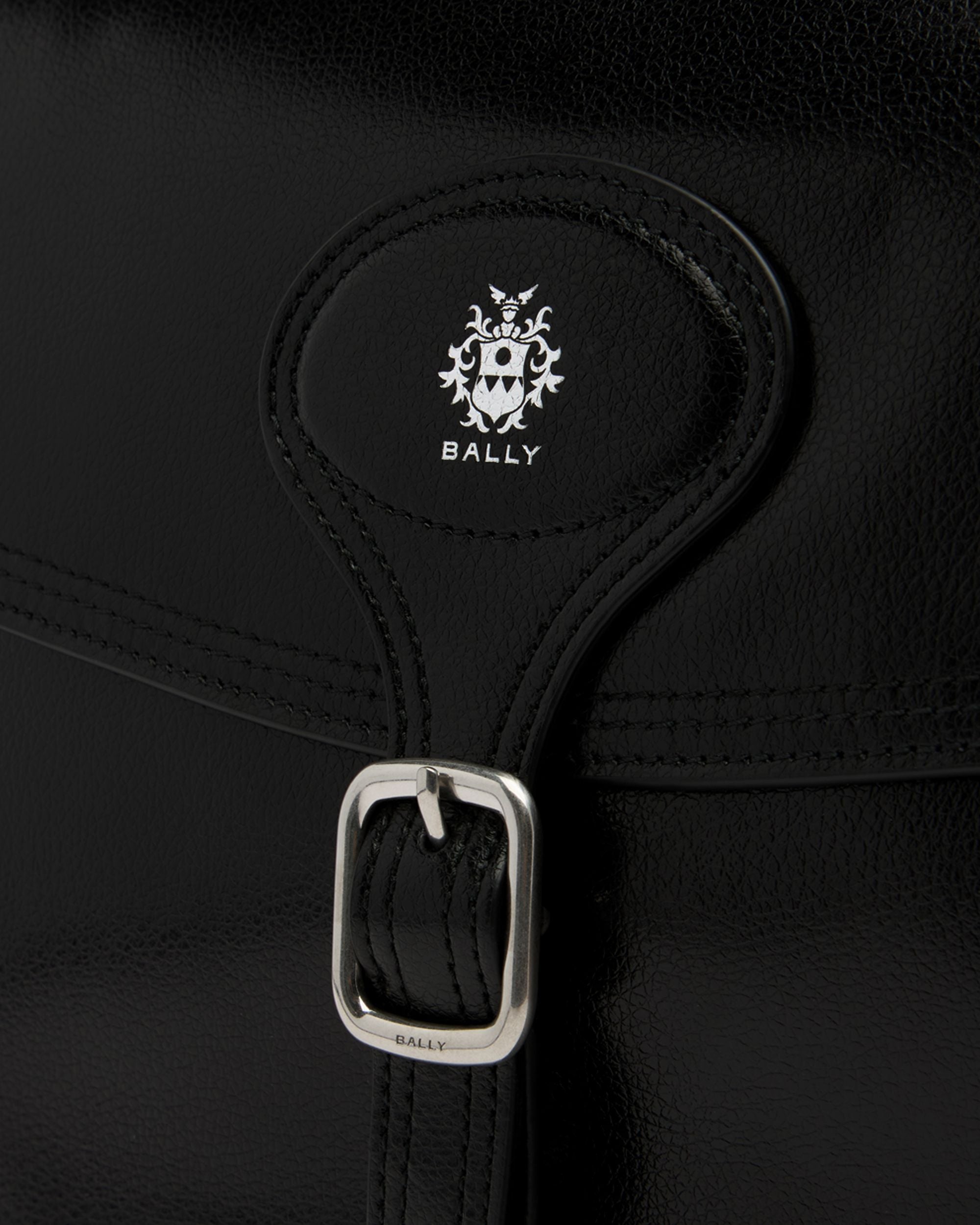 Bally Global - Beckett Soft Crossbody Bag in Black Leather - Black