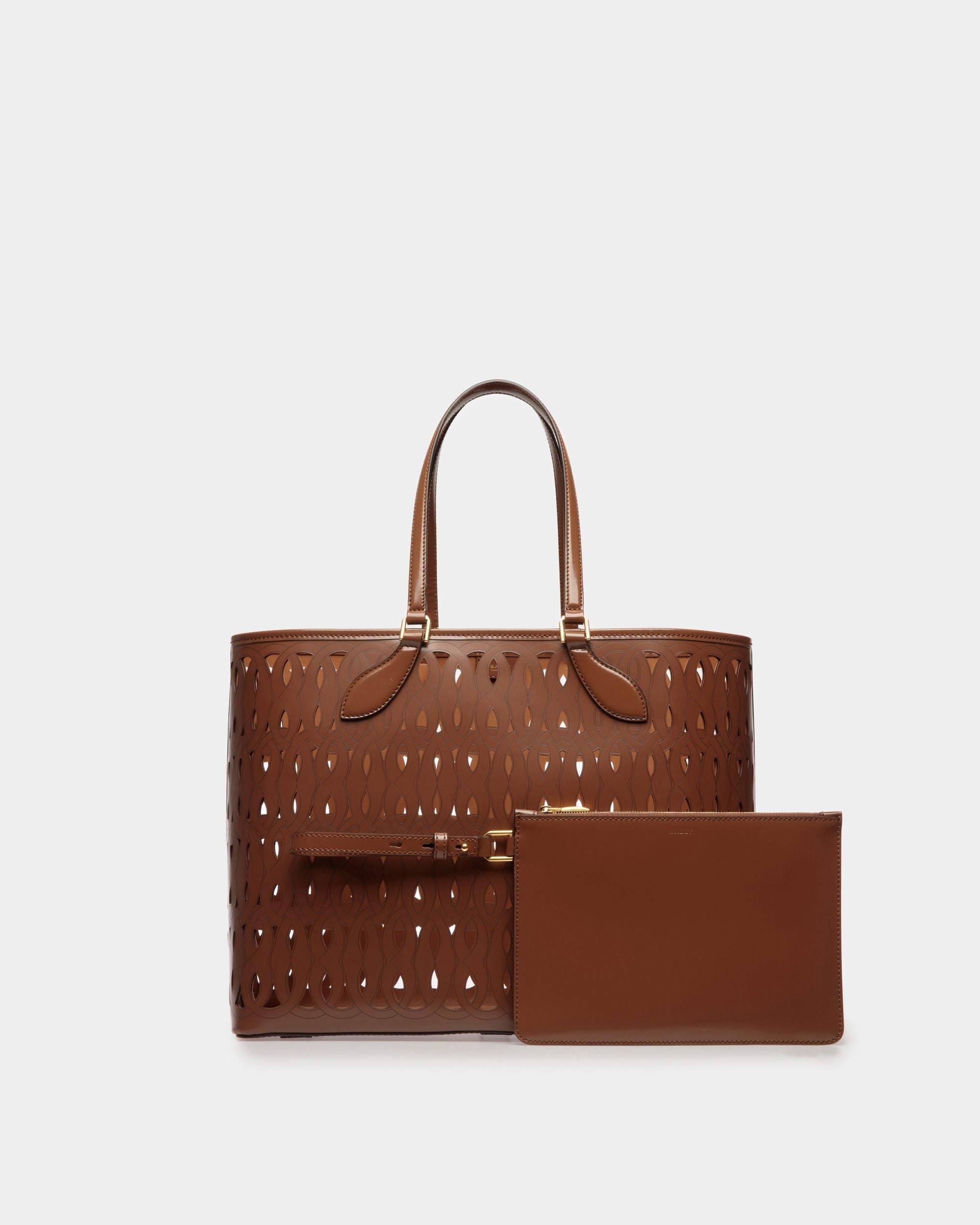 Bally Global - Lago Tote Bag In Brown Leather - Brown