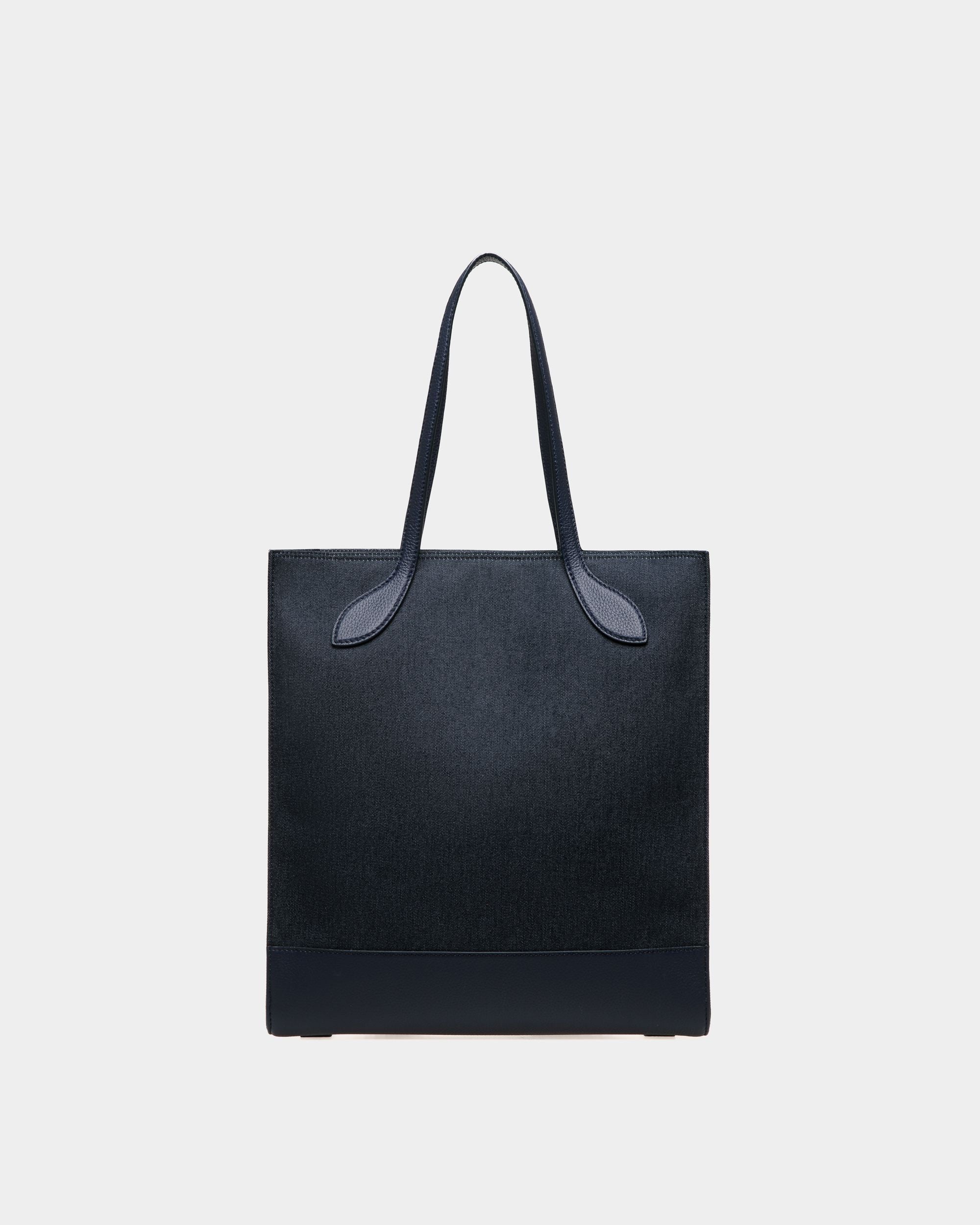 Bally Global - Bar Tote Bag In Blue Fabric - Blue
