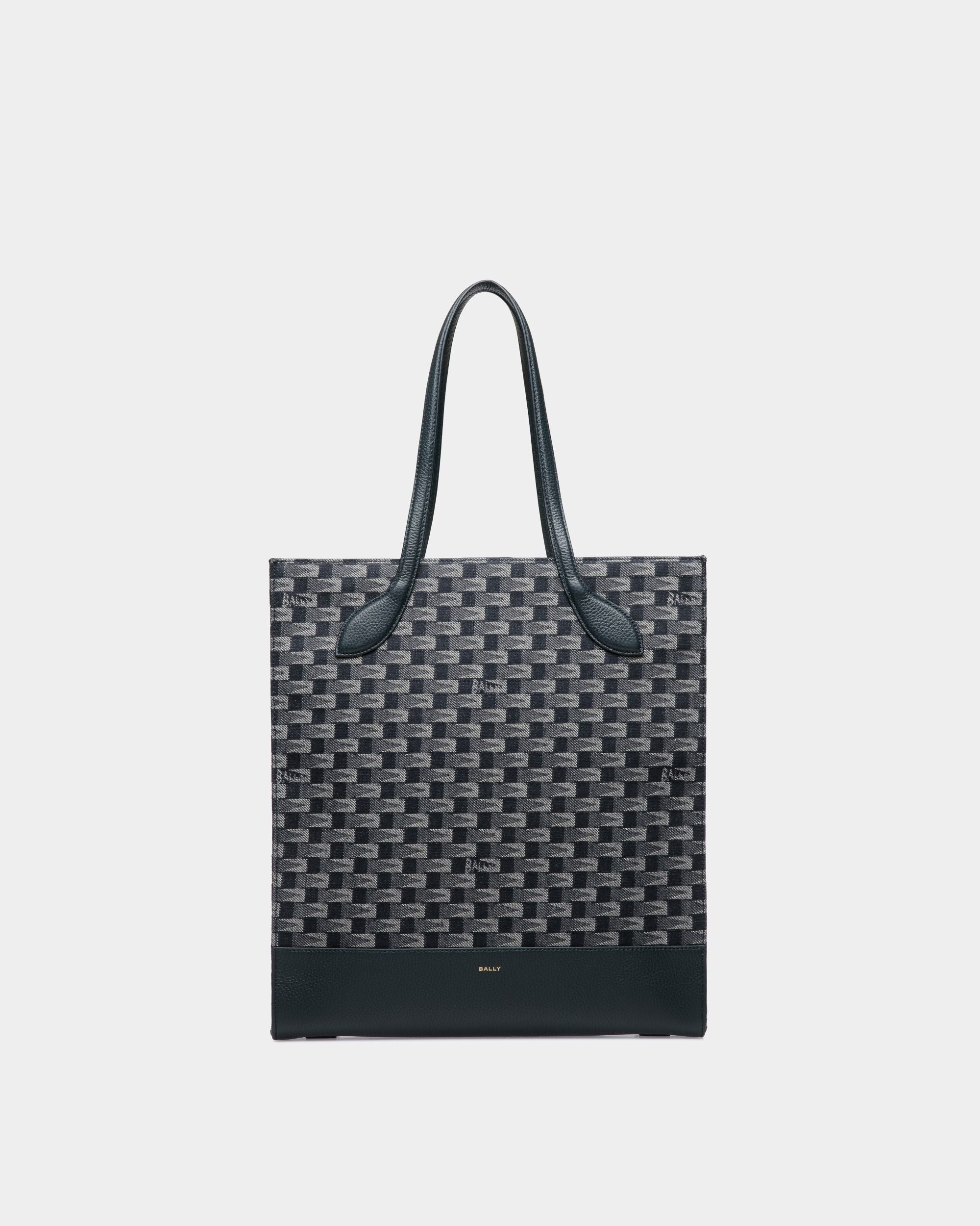 Bally Global - Pennant Tote Bag in Navy Blue Denim - Blue