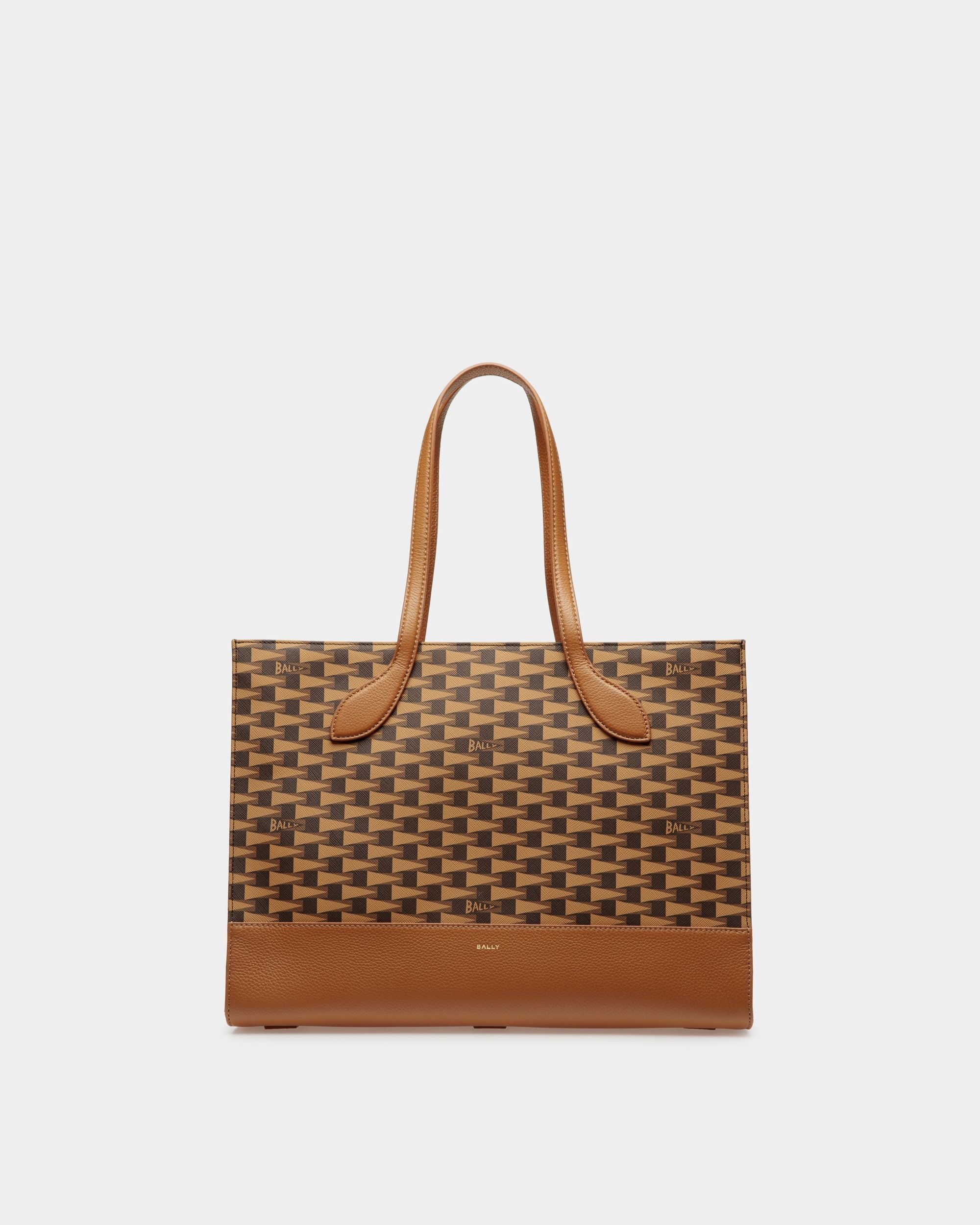 Bally Global - Pennant Tote Bag In Desert TPU - Marrón