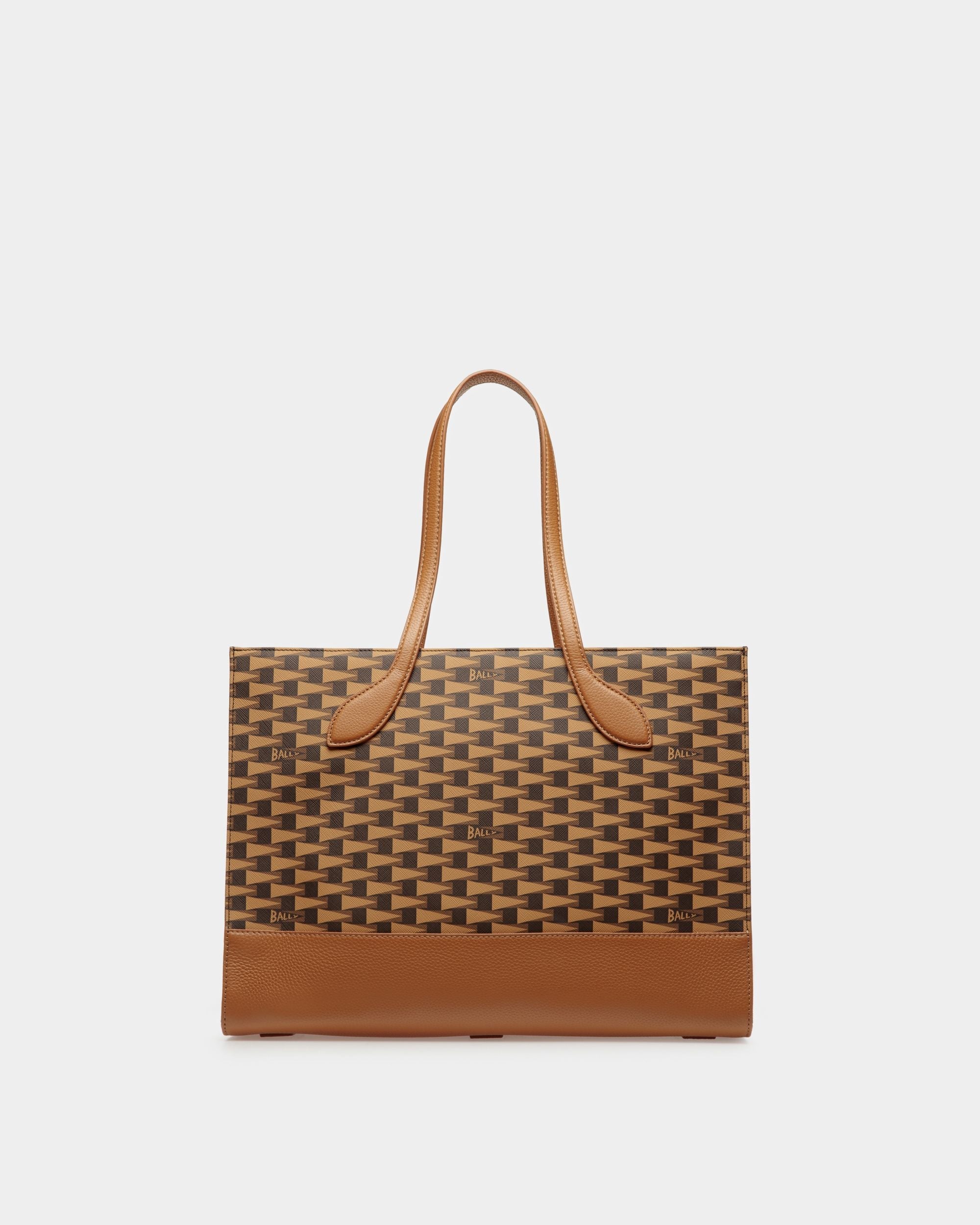 Bally Global - Pennant Tote Bag In Desert TPU - Marrón