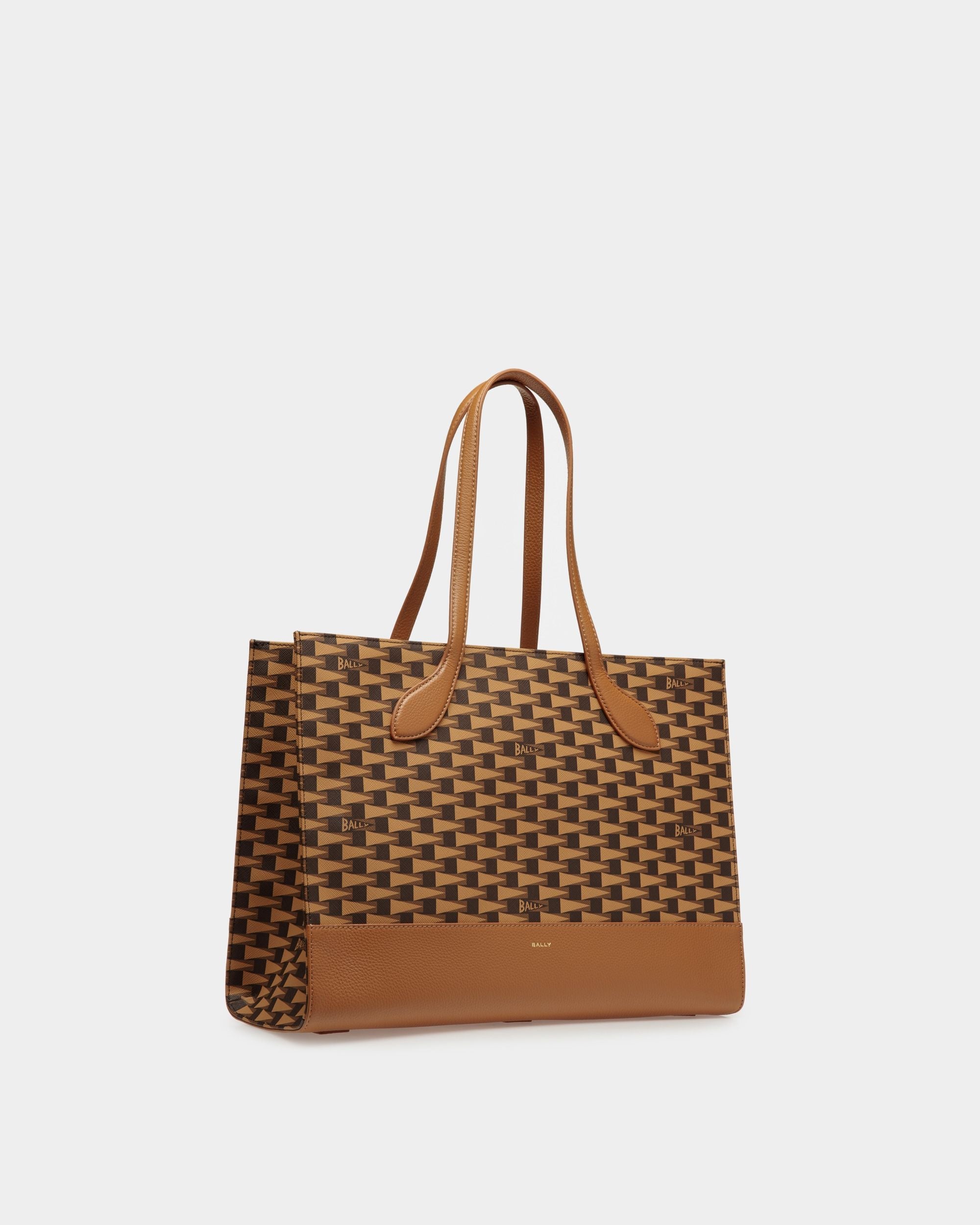 Bally Global - Pennant Tote Bag In Desert TPU - Marrón
