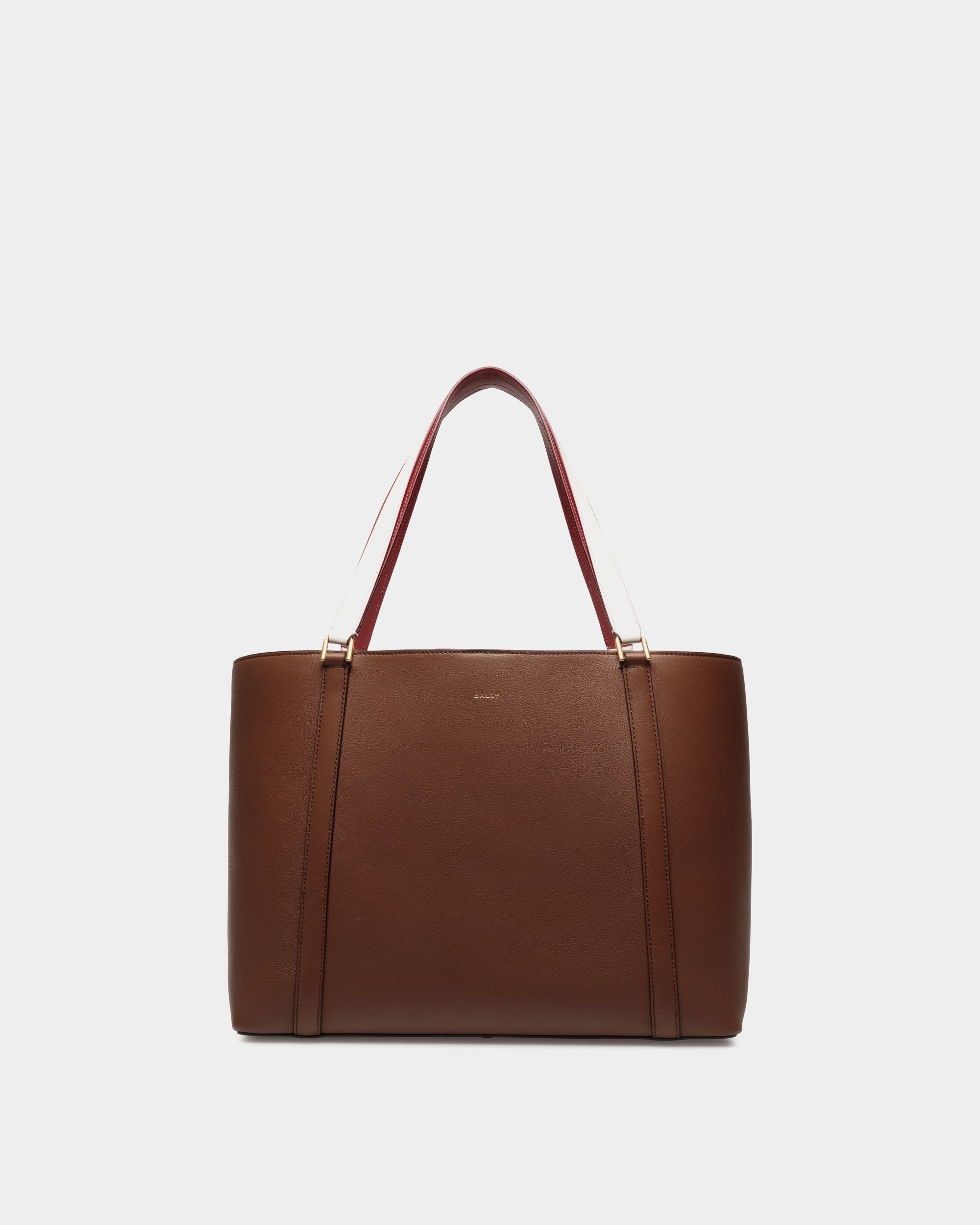 Bally Global - Code Tote Bag In Brown Leather - Brown