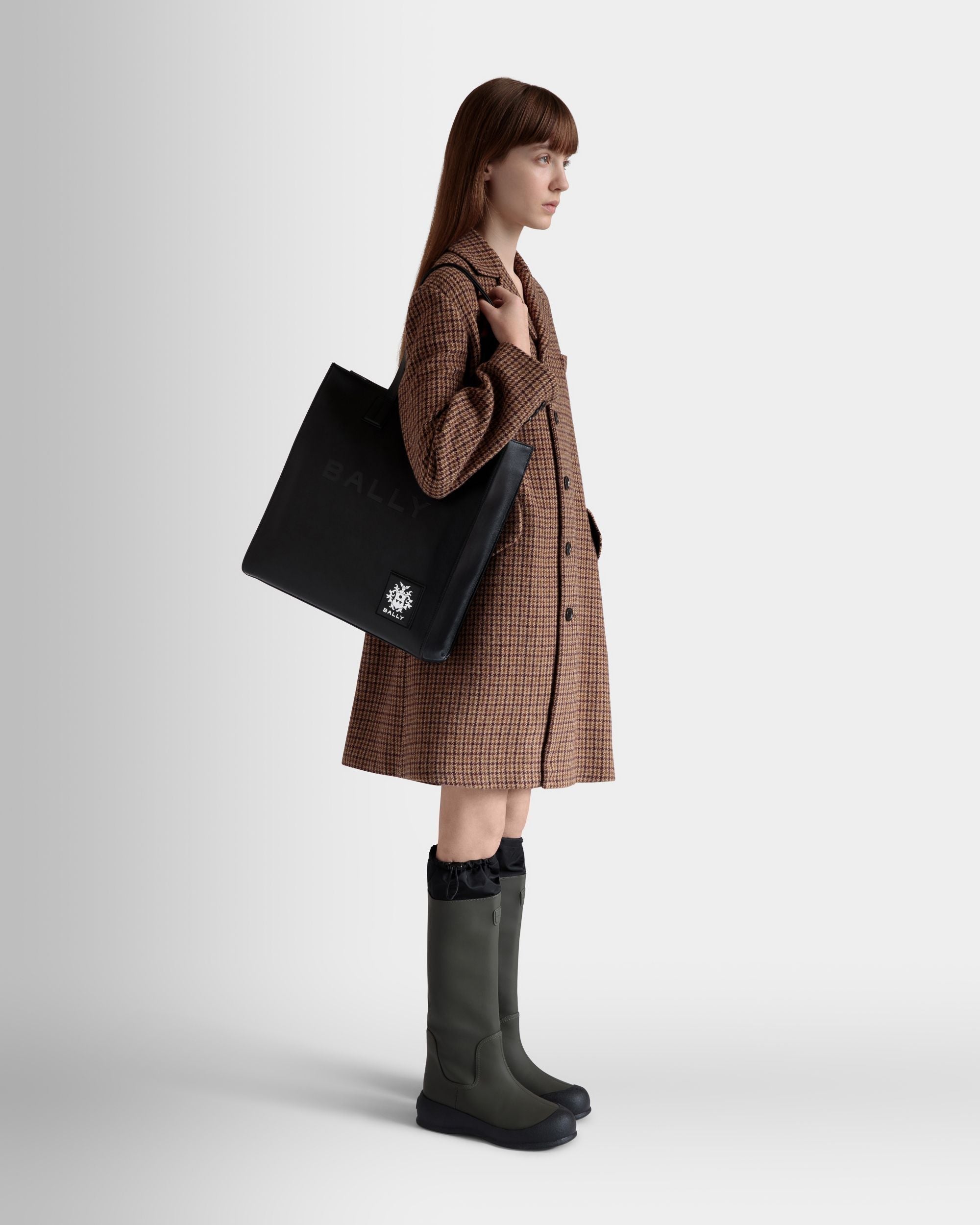 Bally Global - Akelei Tote Bag In Black Leather - Negro