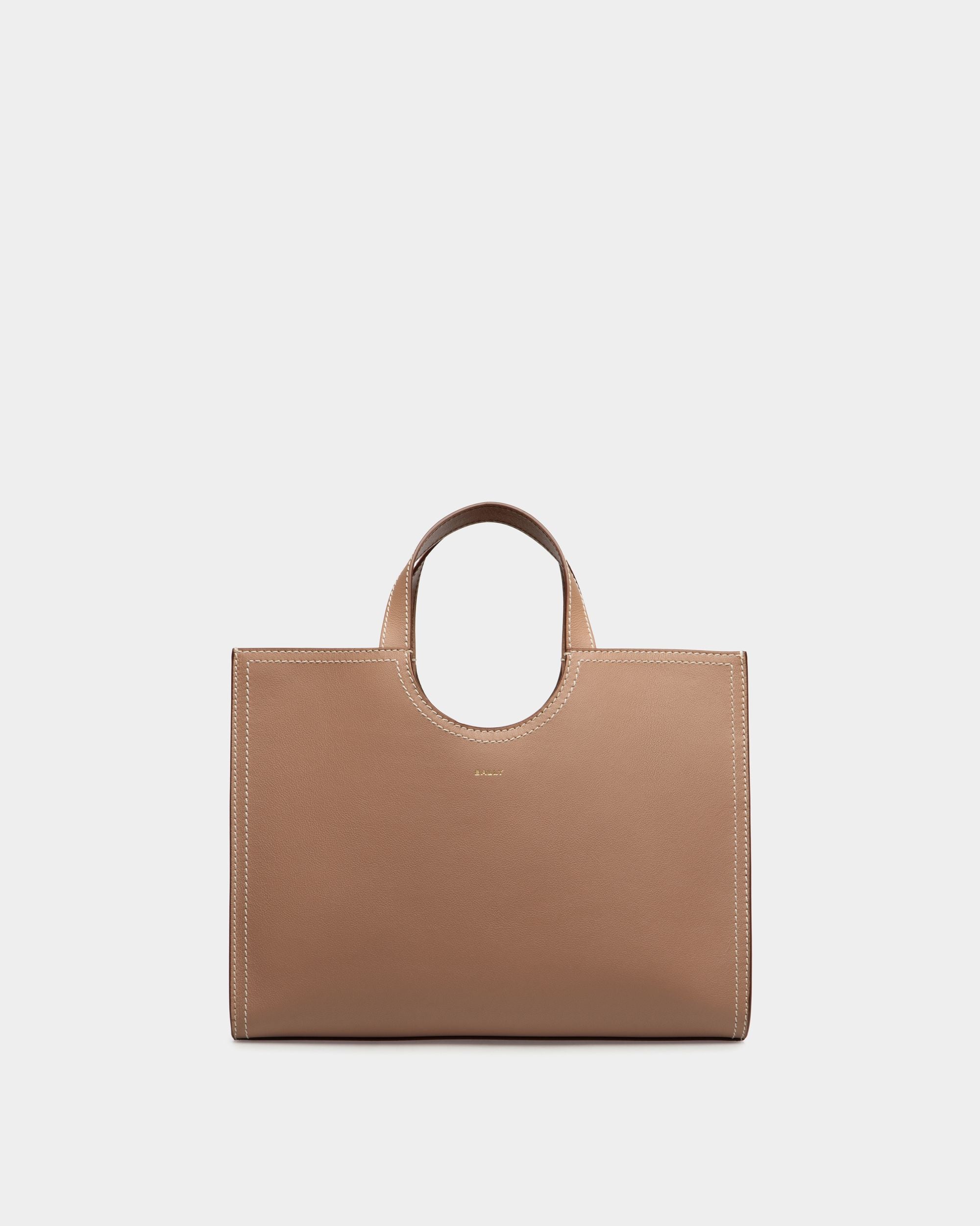 Bally Global - Easy Bally Tote Bag in Praline Beige Leather - Beige
