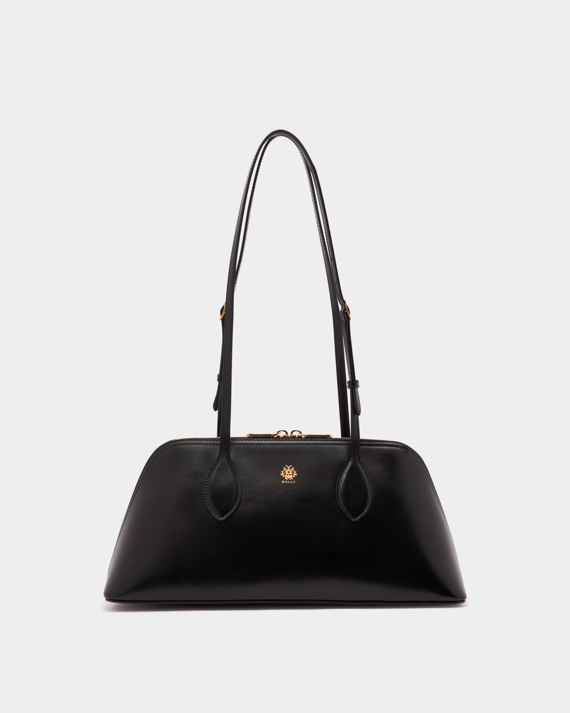 Bally Global - Praline Shoulder Bag in Black Leather - Black