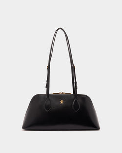 Praline Shoulder Bag in Black Leather
