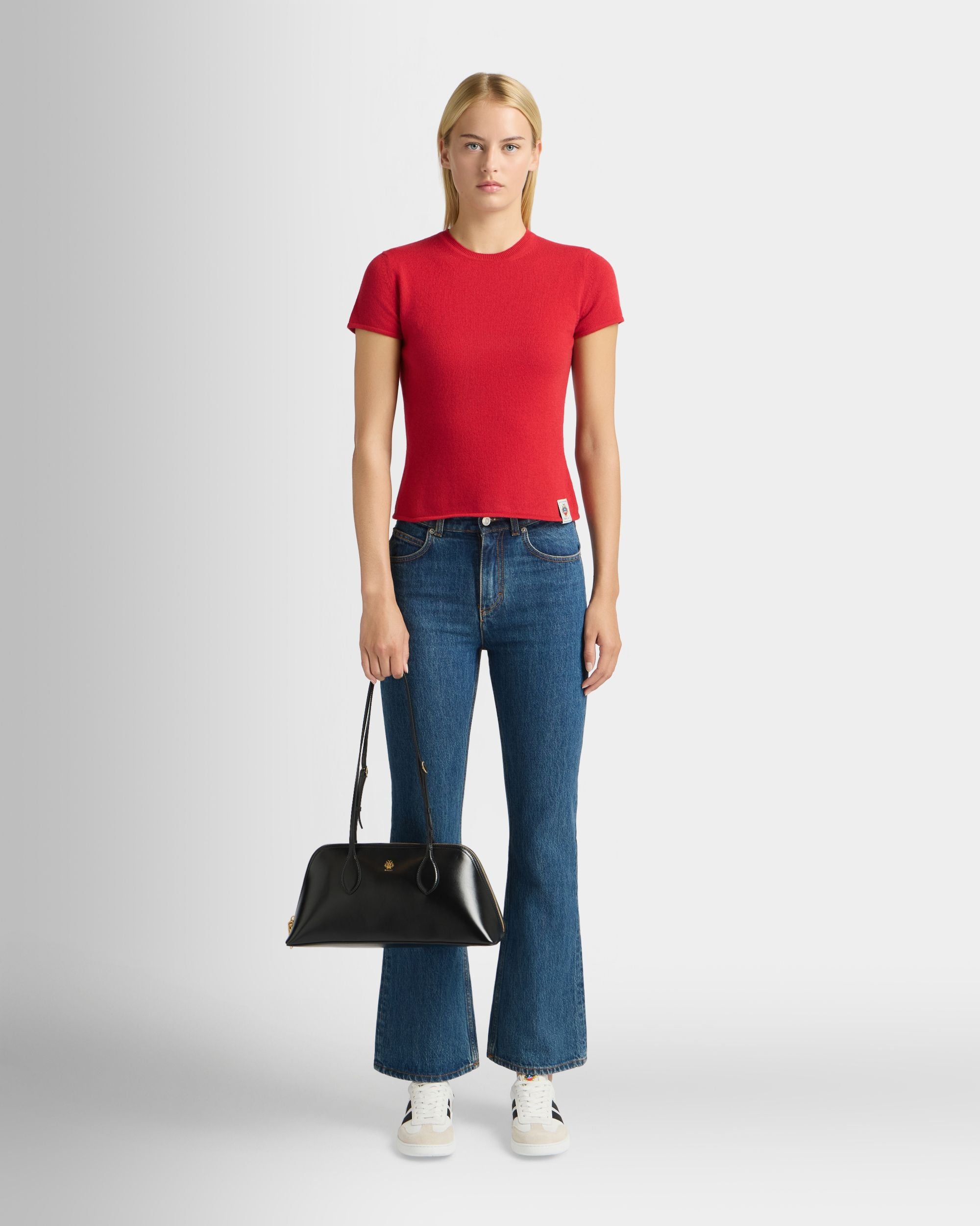 Bally Global - Praline Shoulder Bag in Black Leather - Black