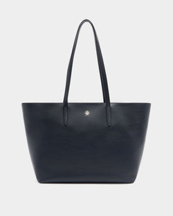 Bolso Tote Hera De Piel Navy Blue