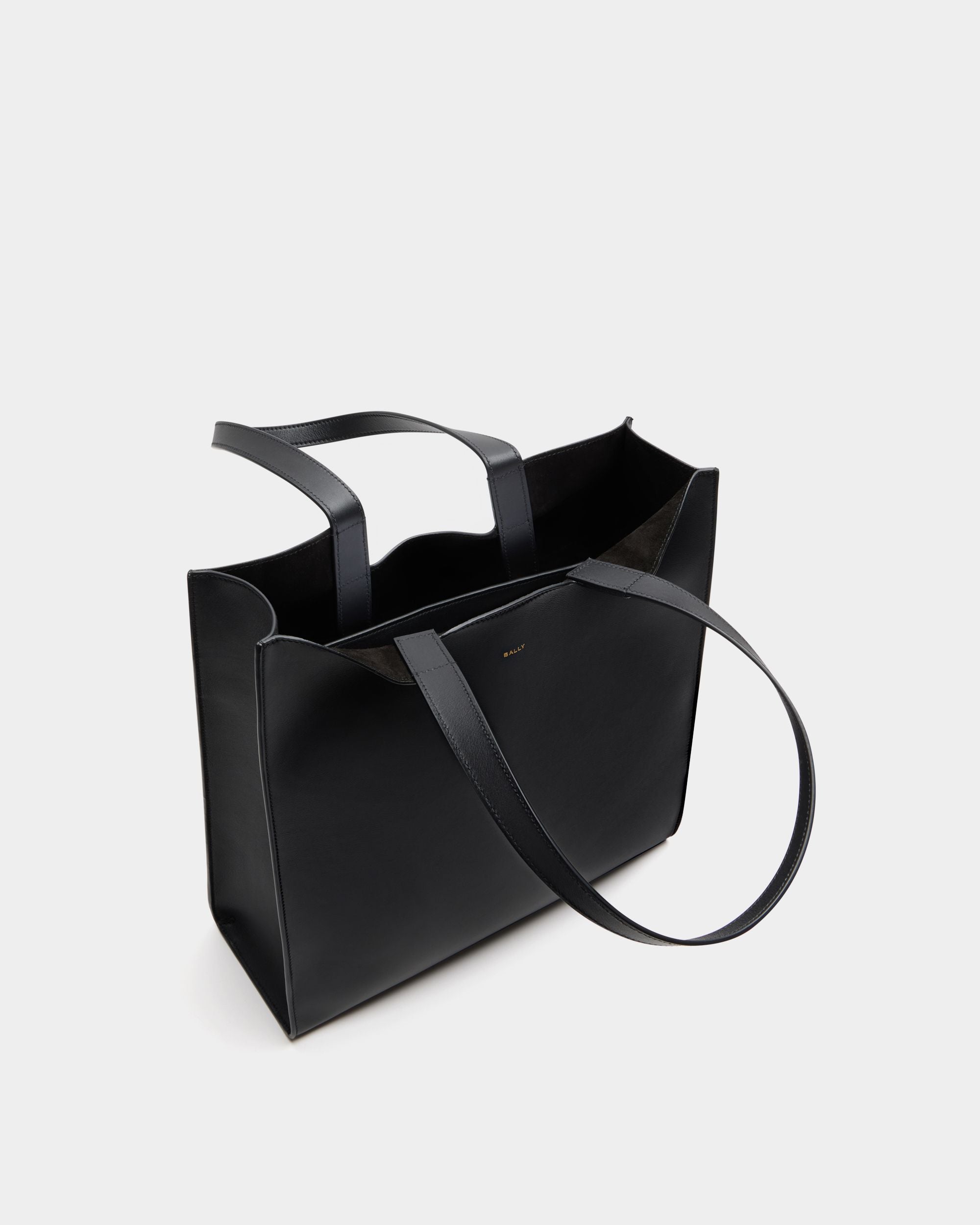 Bally Global - Sac Cabas Easy Bally En Cuir Noir - Noir
