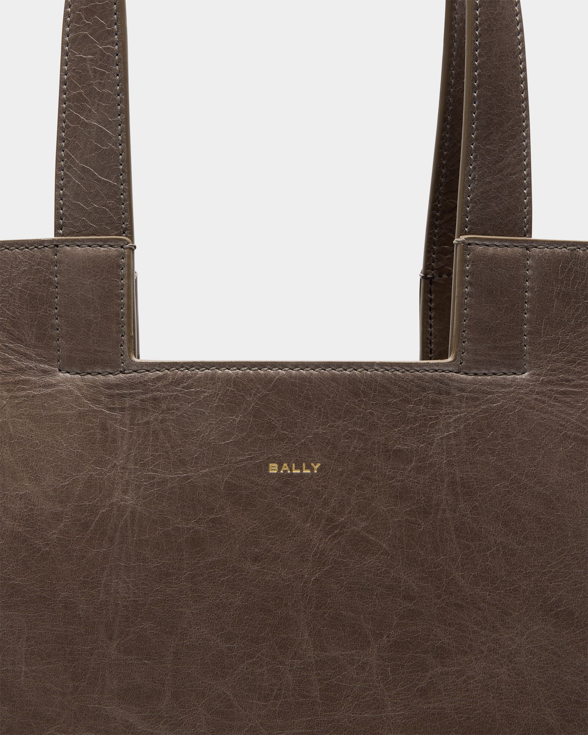 Bally Global - Bolso Tote Easy Bally De Piel Marrón Topo - Marrón
