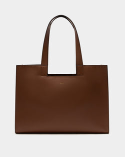 Sac Cabas Easy Bally En Cuir Marron