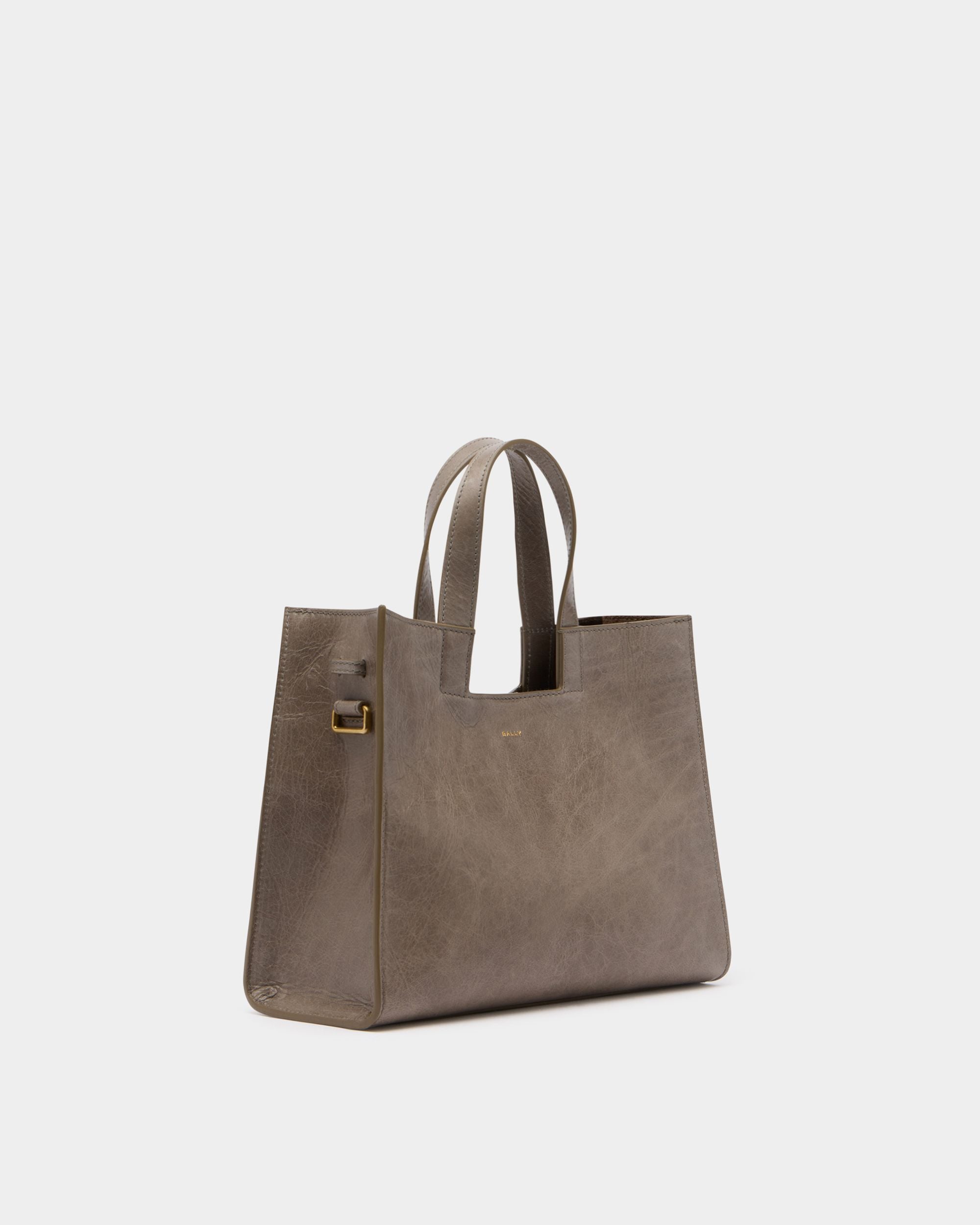 Bally Global - Easy Bally Tote Bag in Taupe Leather - Brown