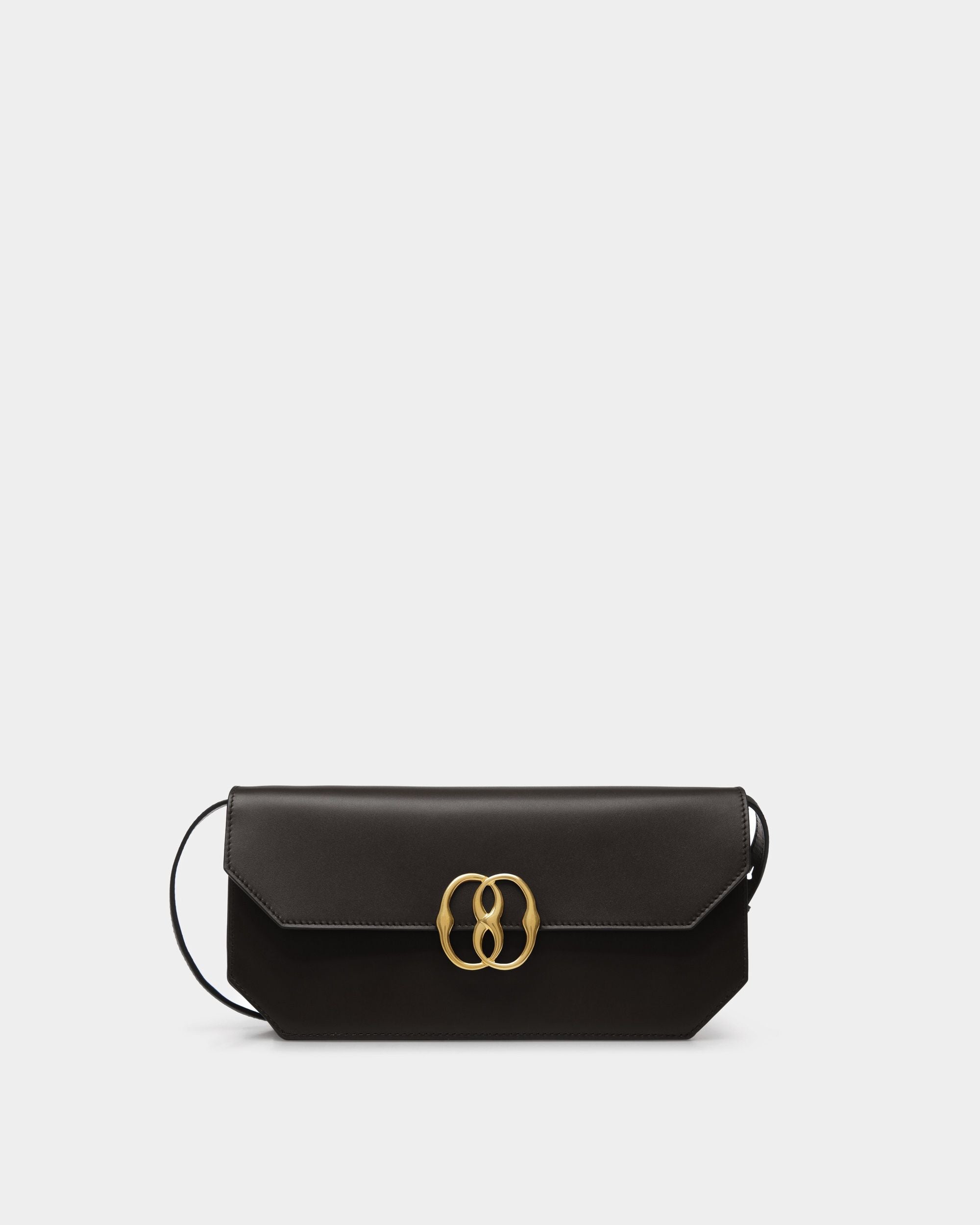 Bally Global - Emblem Shoulder Bag In Black Leather - Black