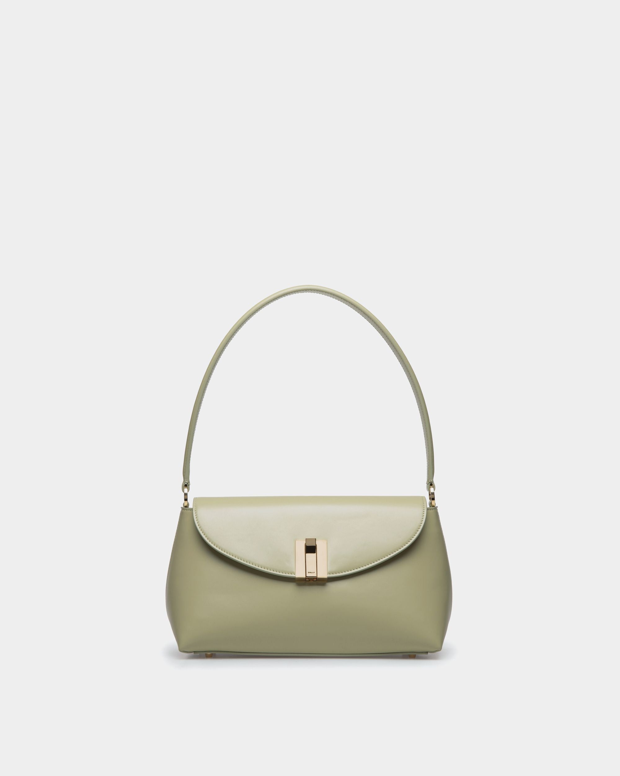 Bally Global - Ollam Small Top Handle Bag In Light Green Leather - Green