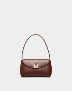 Bolso De Mano Pequeño Ollam De Piel Marrón