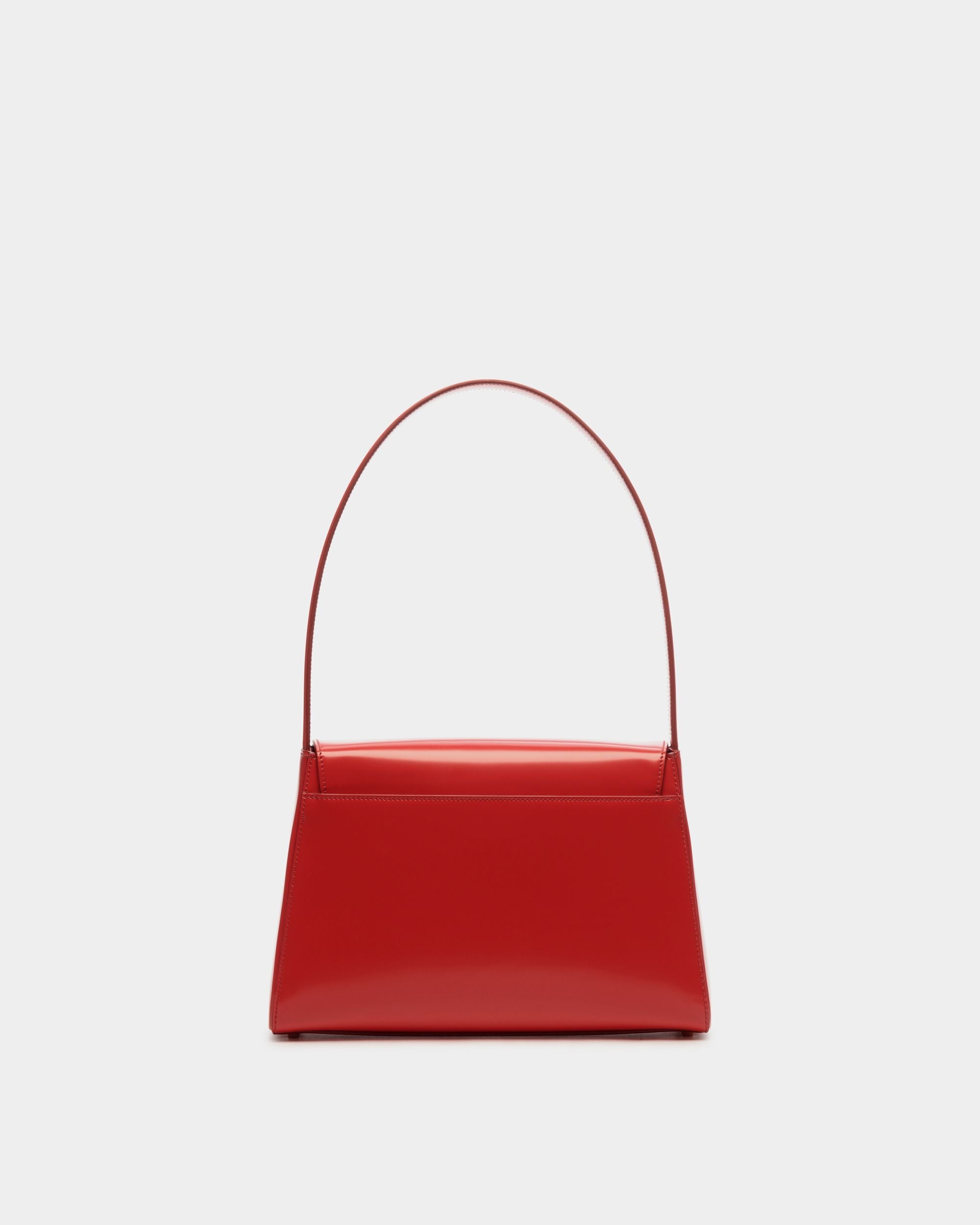 Bally Global - Ollam Shoulder Bag in Candy Red Brushed Leather - Rouge
