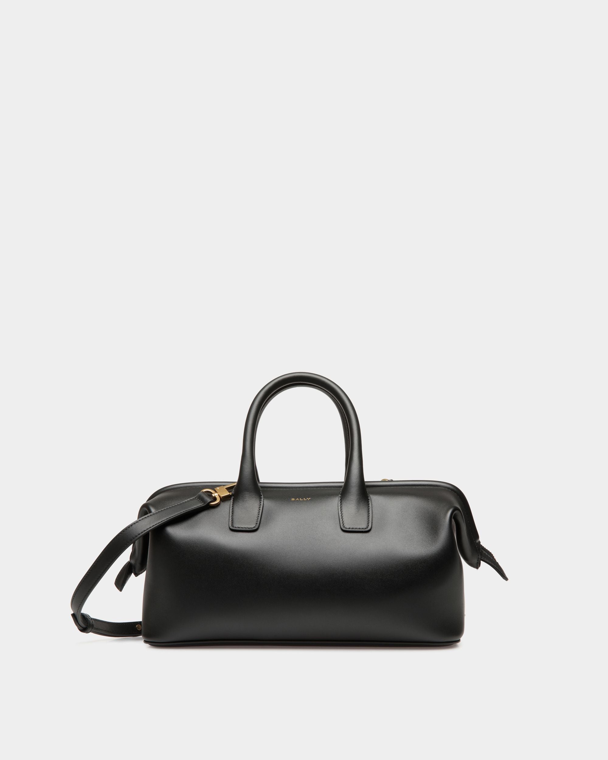 Bally Global - Belle Small Top Handle Bag In Black Leather - Black