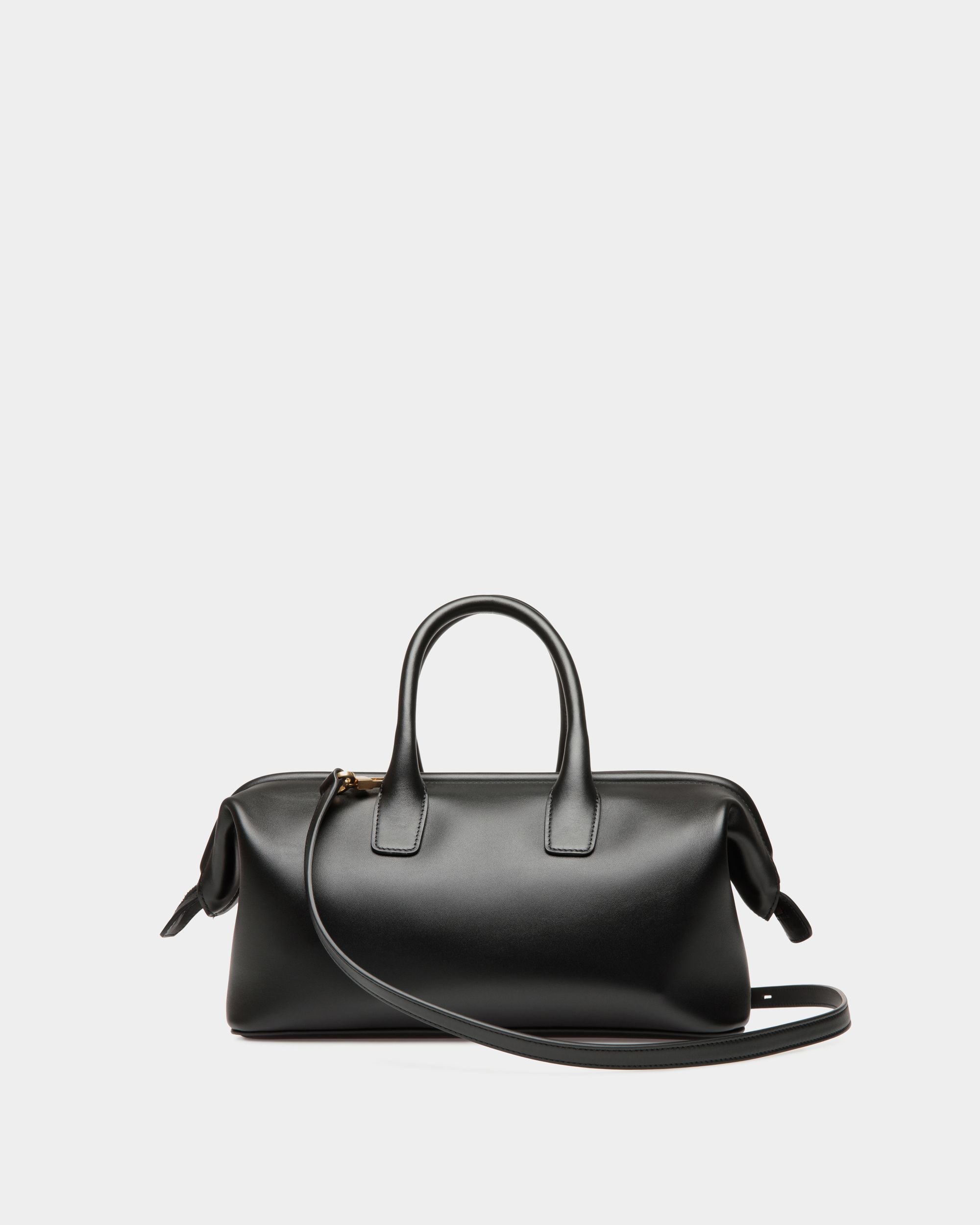 Bally Global - Belle Small Top Handle Bag In Black Leather - Black