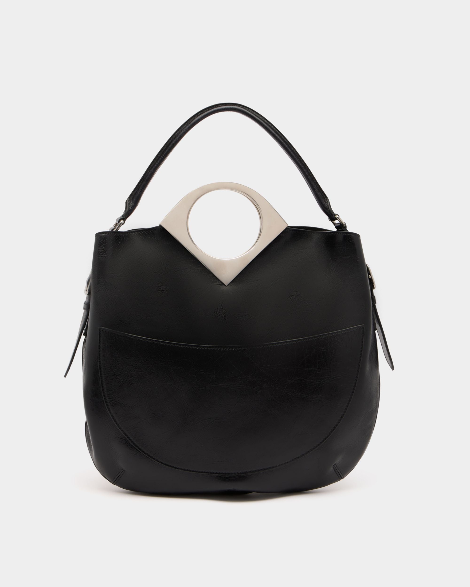 Bally Global - Anni Shoulder Bag in Black Leather - Black