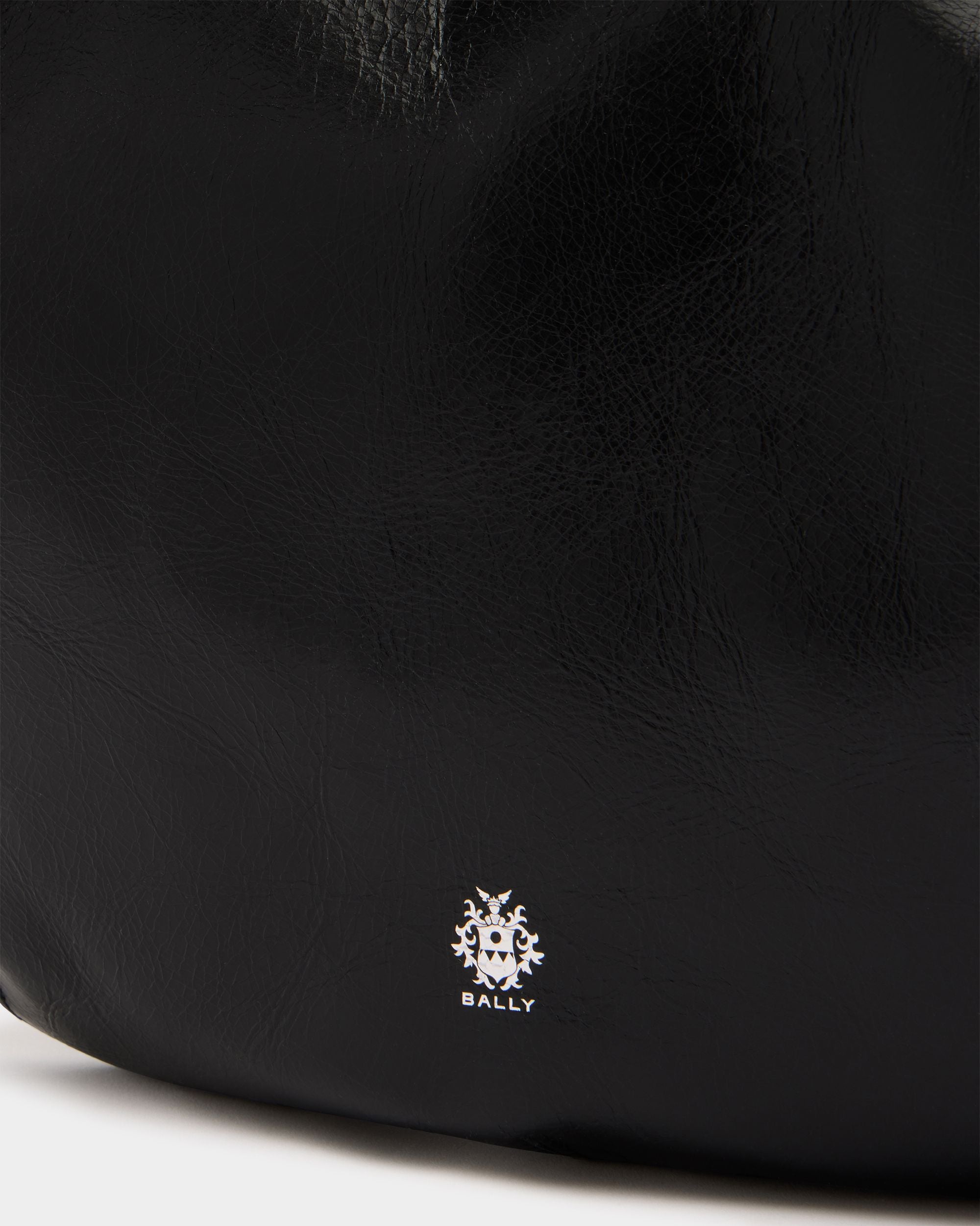 Bally Global - Anni Shoulder Bag in Black Leather - Black