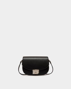Sac À Bandoulière En Cuir Gaufré Noir