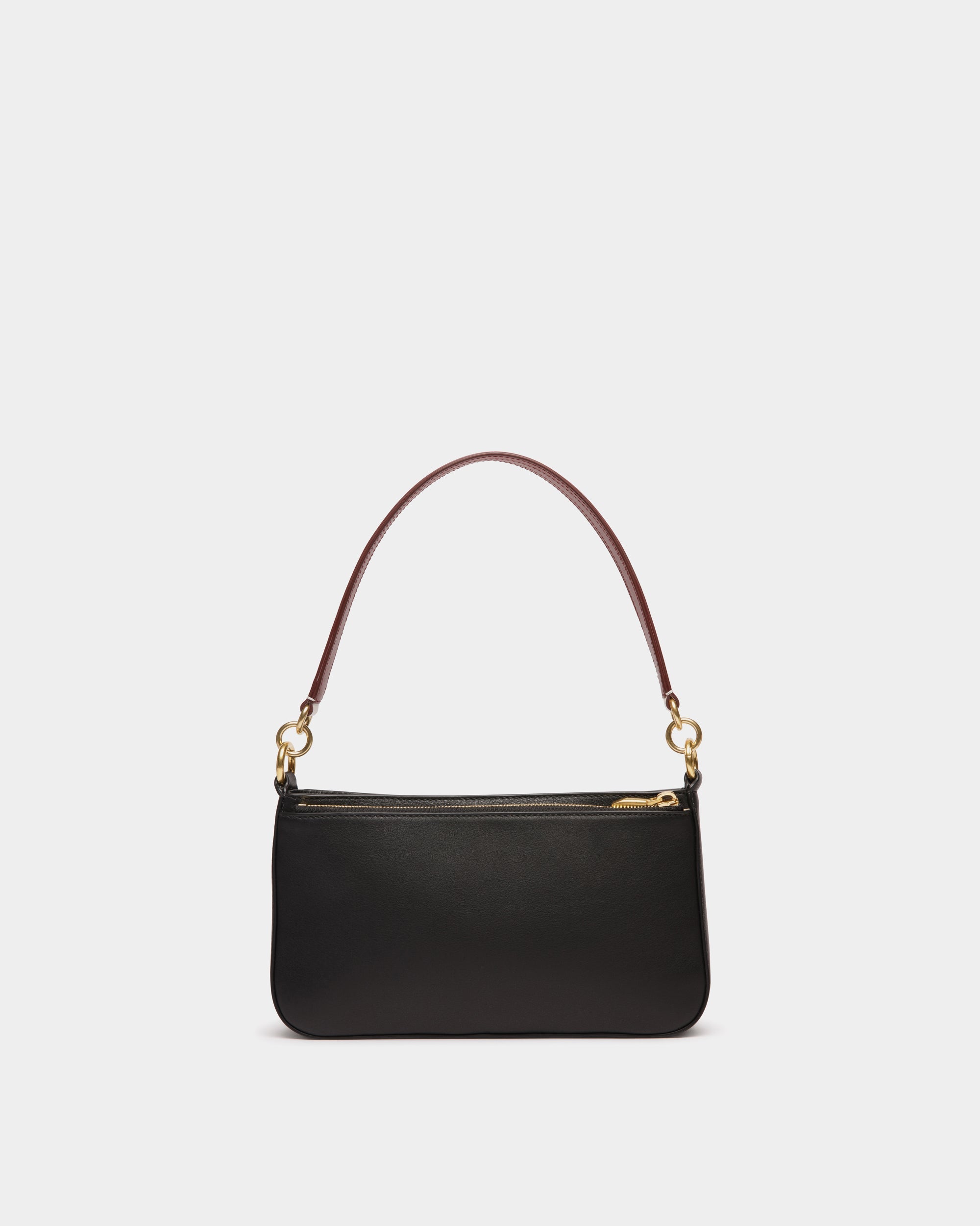 Bally Global - Code Small Shoulder Bag in Black Leather - Black