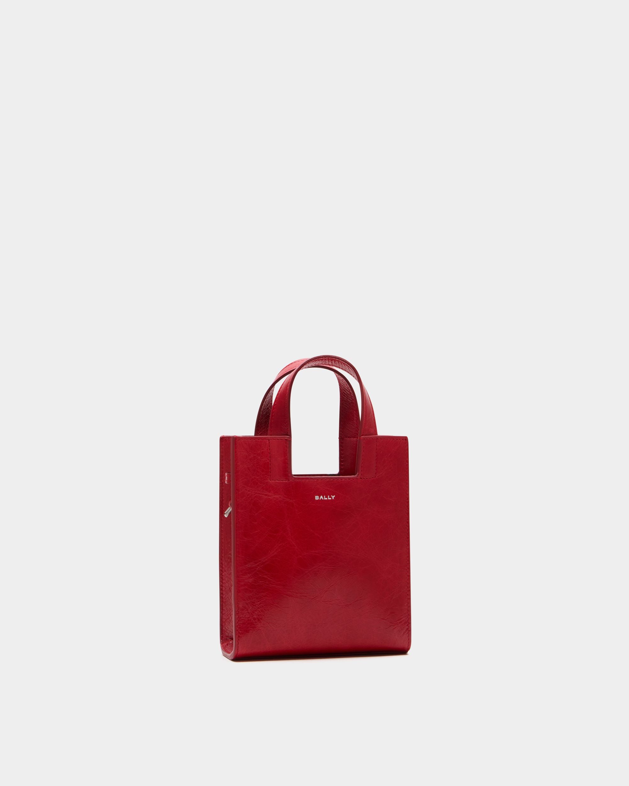 Bally Global - Bolso Tote Pequeño Easy Bally De Piel Roja - Rojo