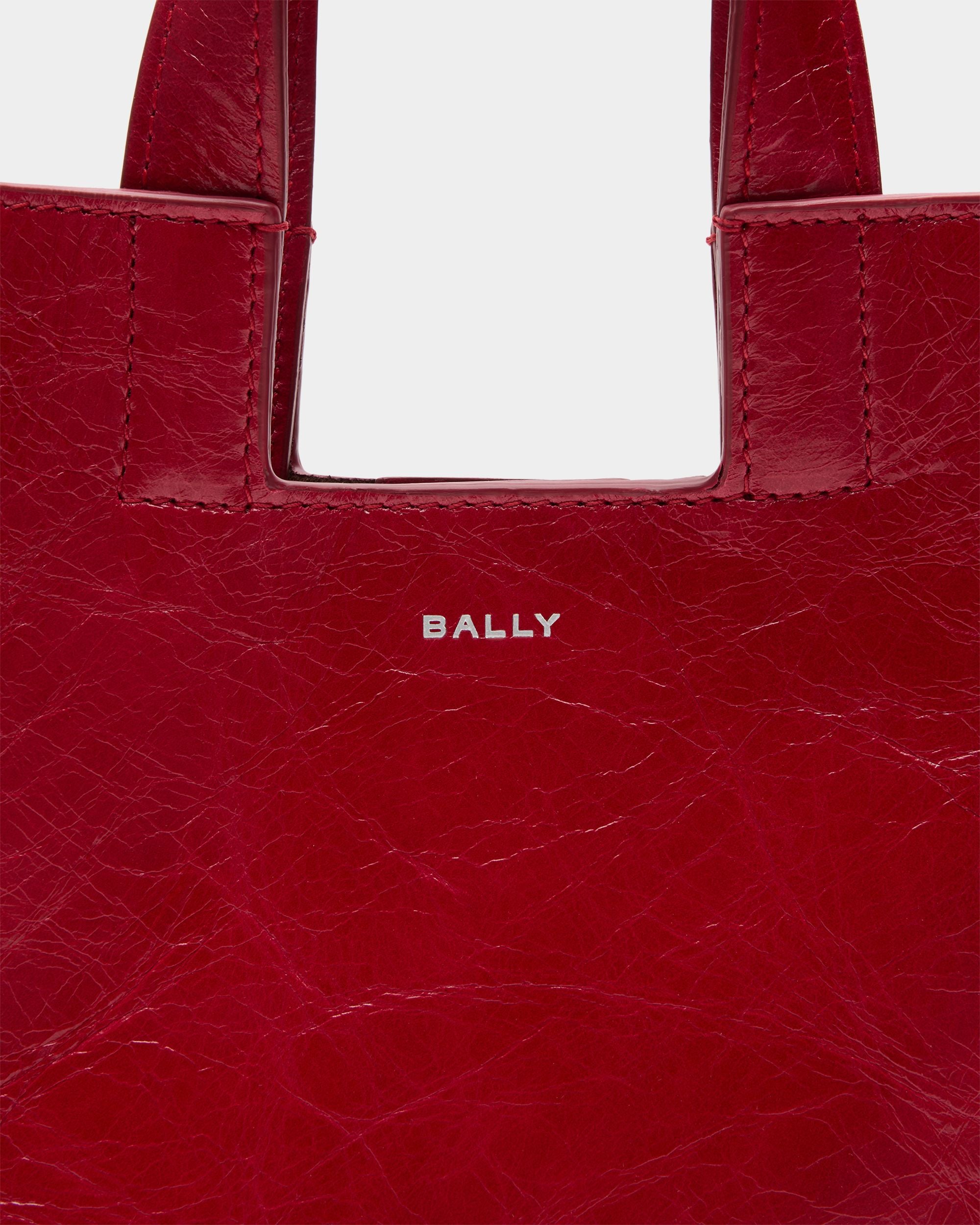 Bally Global - Bolso Tote Pequeño Easy Bally De Piel Roja - Rojo