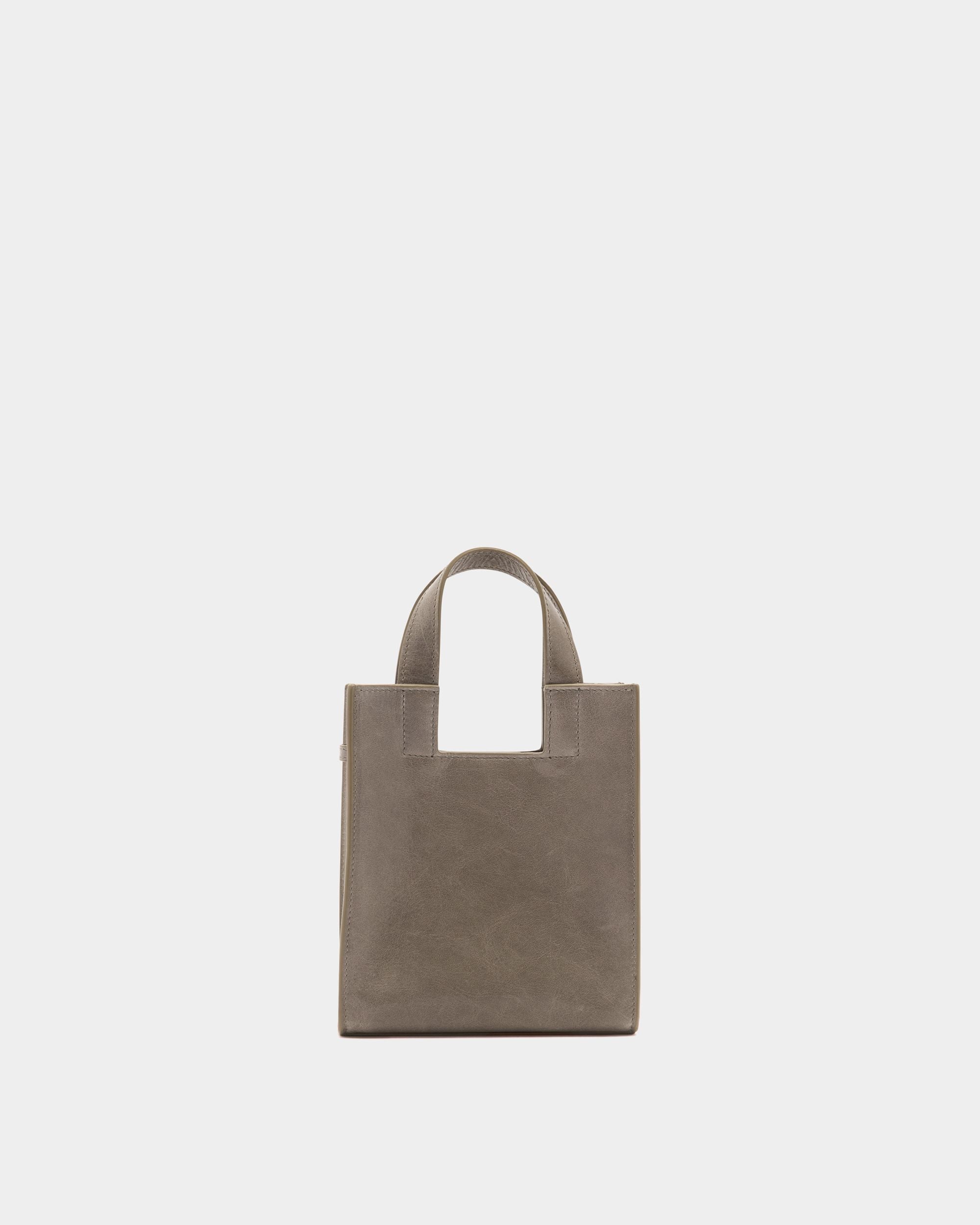 Bally Global - Easy Bally Small Tote Bag in Taupe Leather - Brown