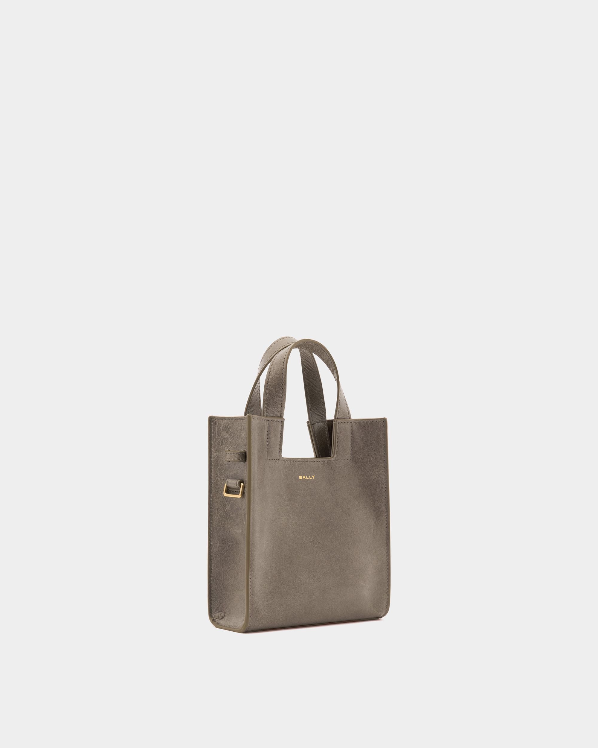 Bally Global - Easy Bally Small Tote Bag in Taupe Leather - Brown