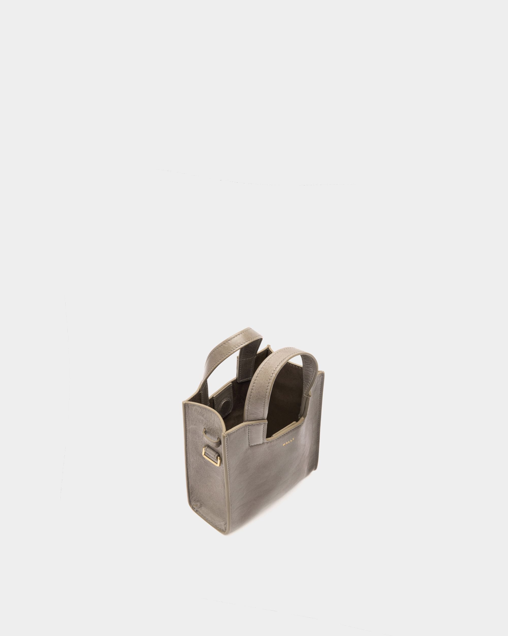 Bally Global - Easy Bally Small Tote Bag in Taupe Leather - Brown