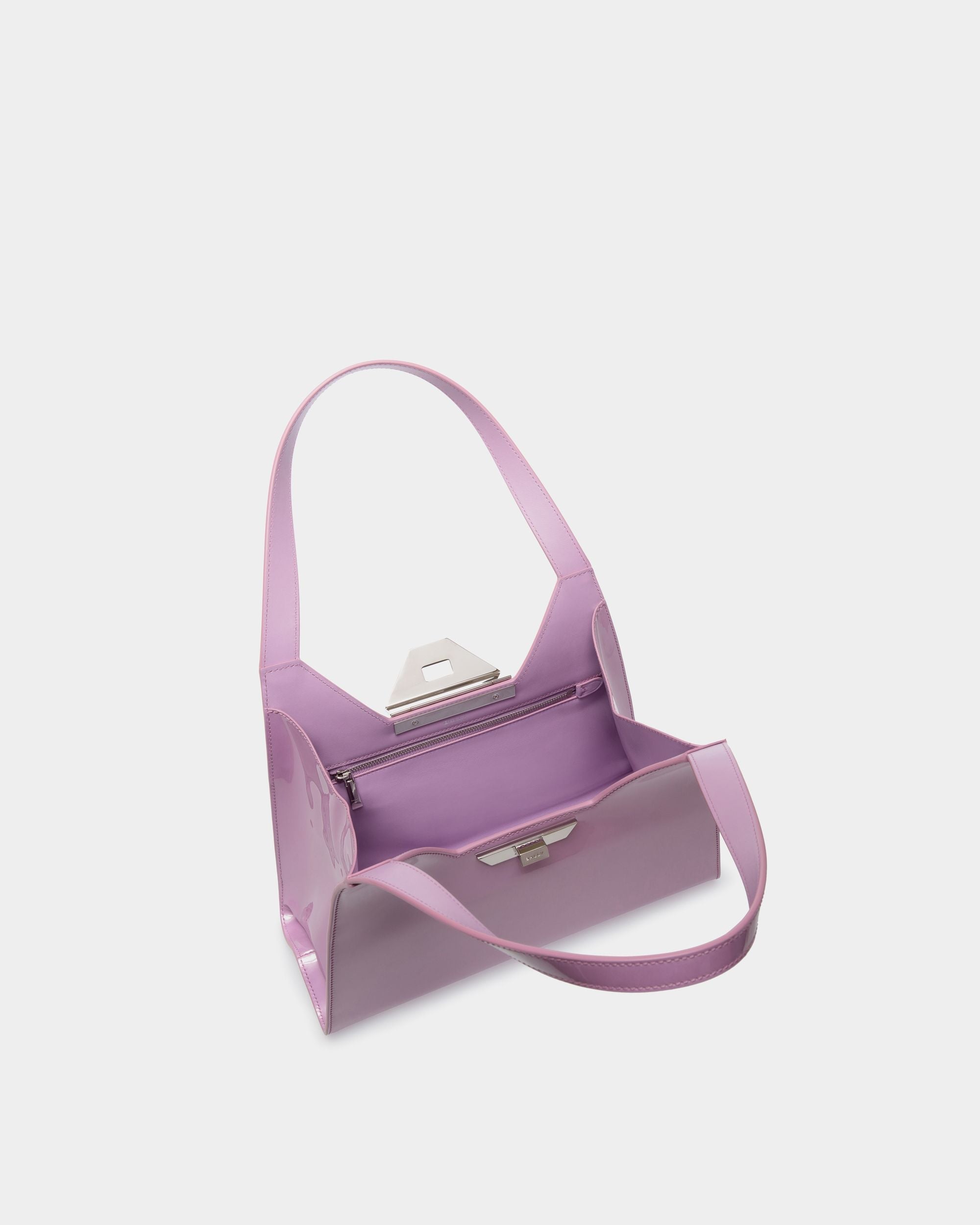 Bally Global - Tilt Shoulder Bag in Lilac Leather - Purple