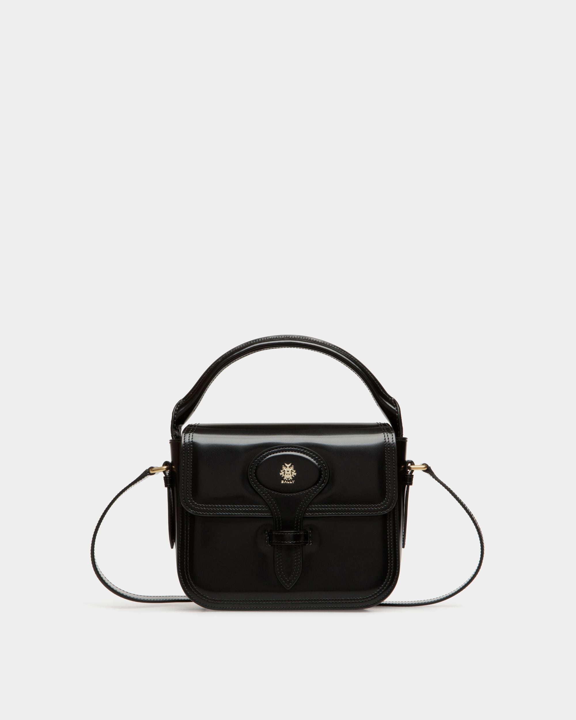 Bally Global - Minibolso Beckett De Piel Cepillada Negra - Negro