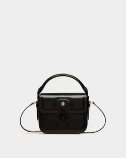 Minibolso Beckett De Piel Cepillada Negra