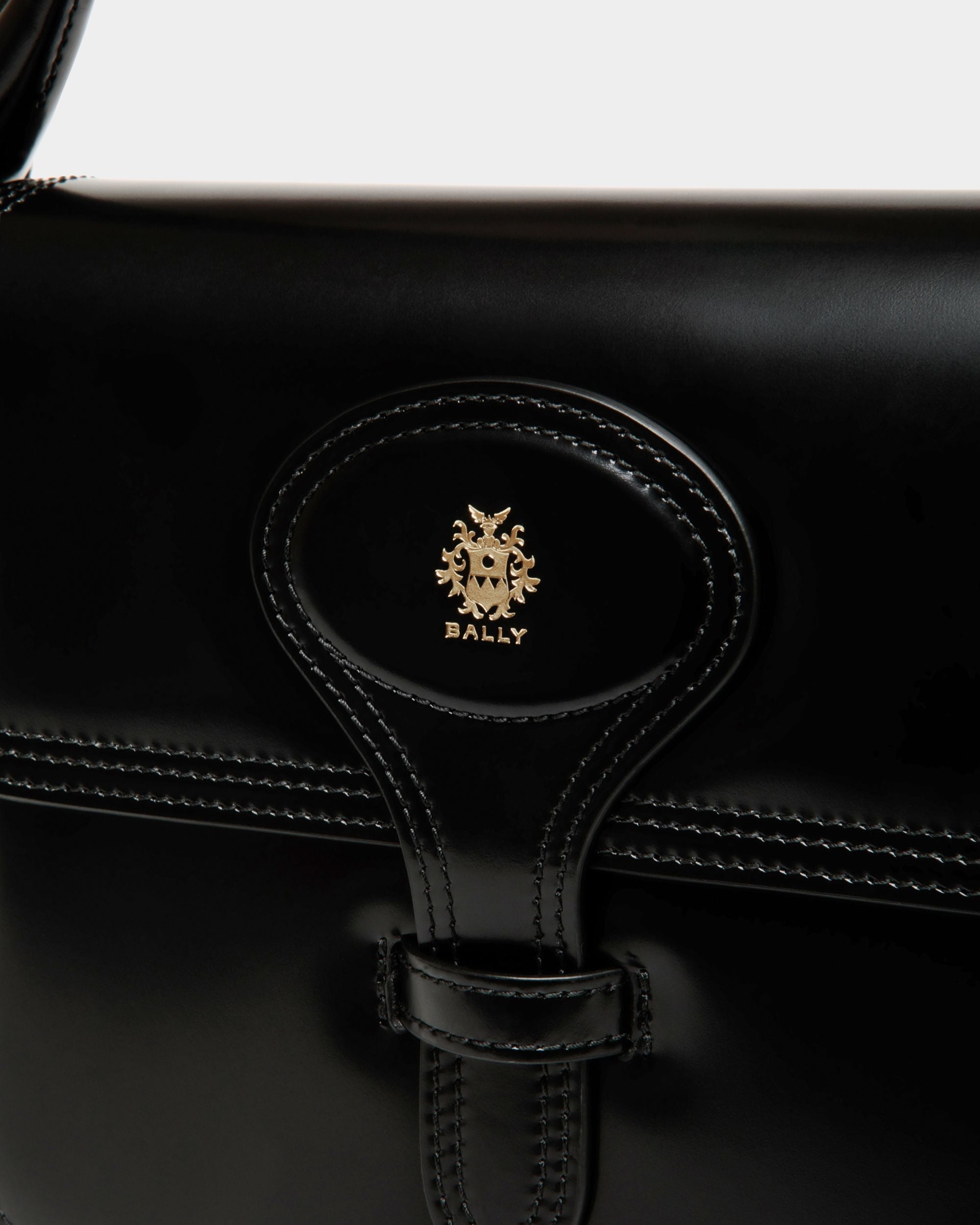 Bally Global - Minibolso Beckett De Piel Cepillada Negra - Negro