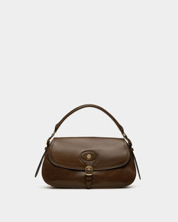 Sac D’épaule Beckett En Cuir Marron Glacé