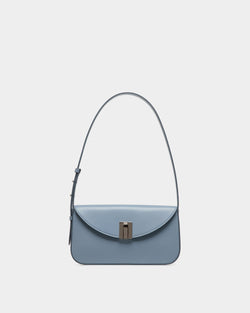 Petit Sac D'épaule Ollam En Cuir Light Blue